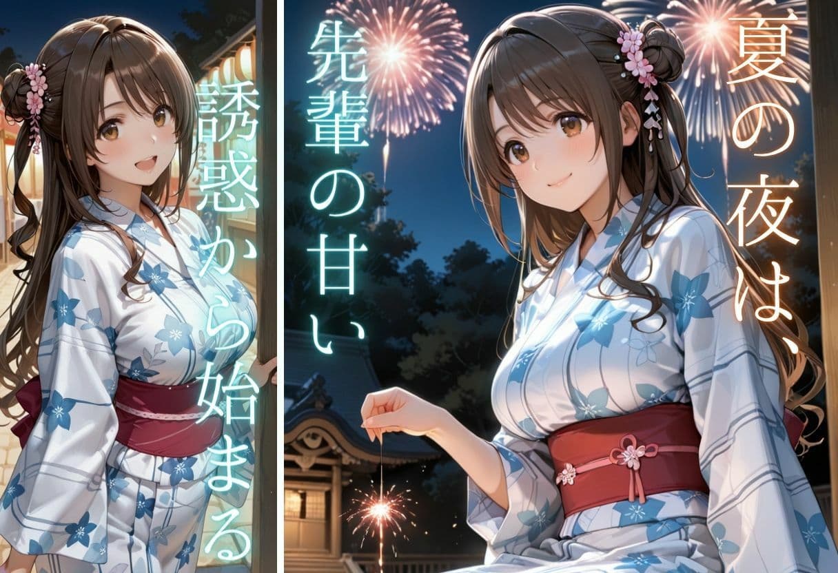 先輩との夏...花火デートからびしょ濡れ本殿SEX vol.3 サンプル4