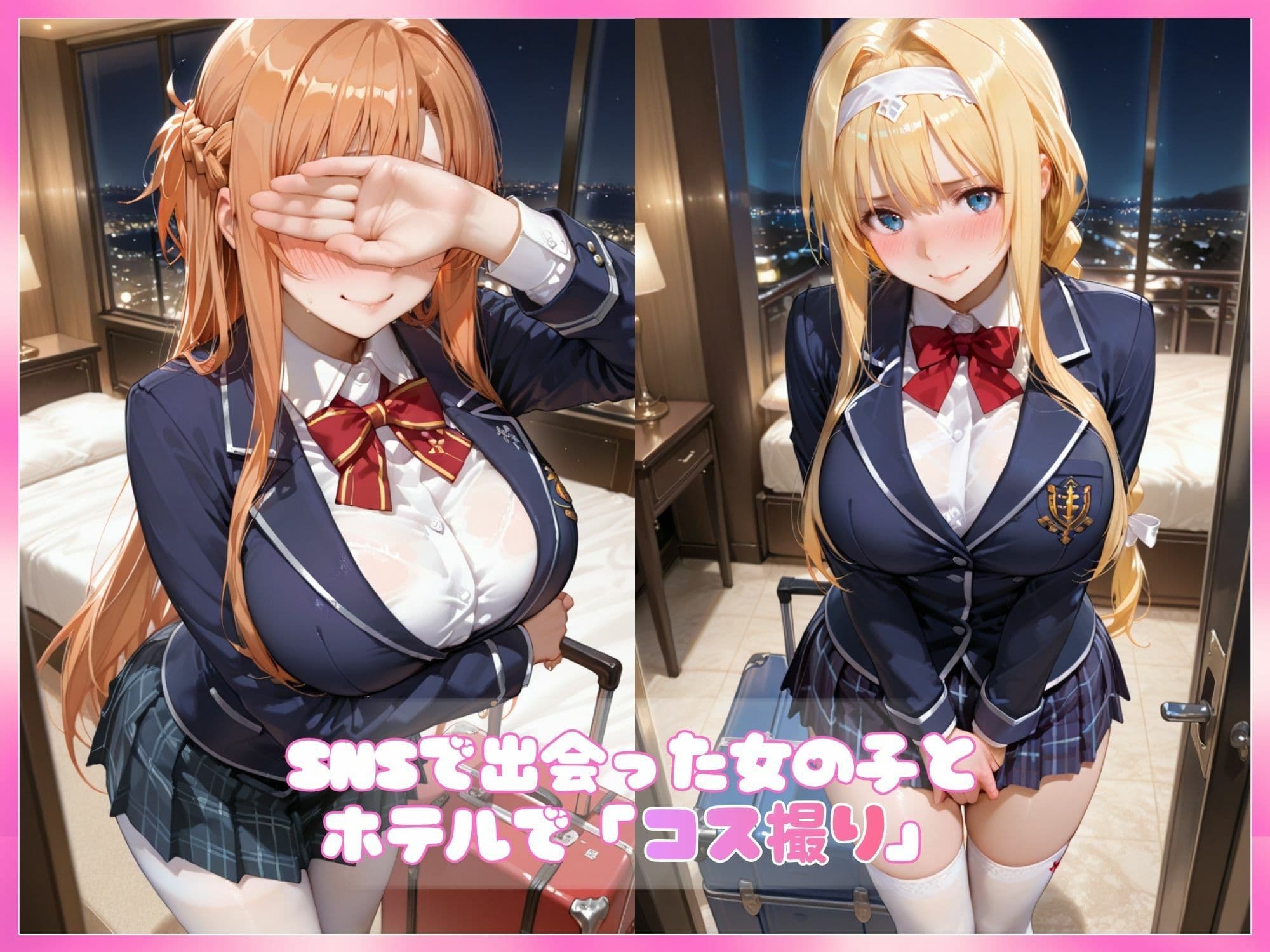 コスプレ撮るだけの約束だったのにオフパコされちゃった。 【〜あ○な＆ア○ス〜】 サンプル1