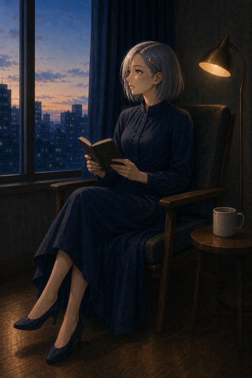 よあけがお｜私室画録 G01  灯りを消す前 サンプル2