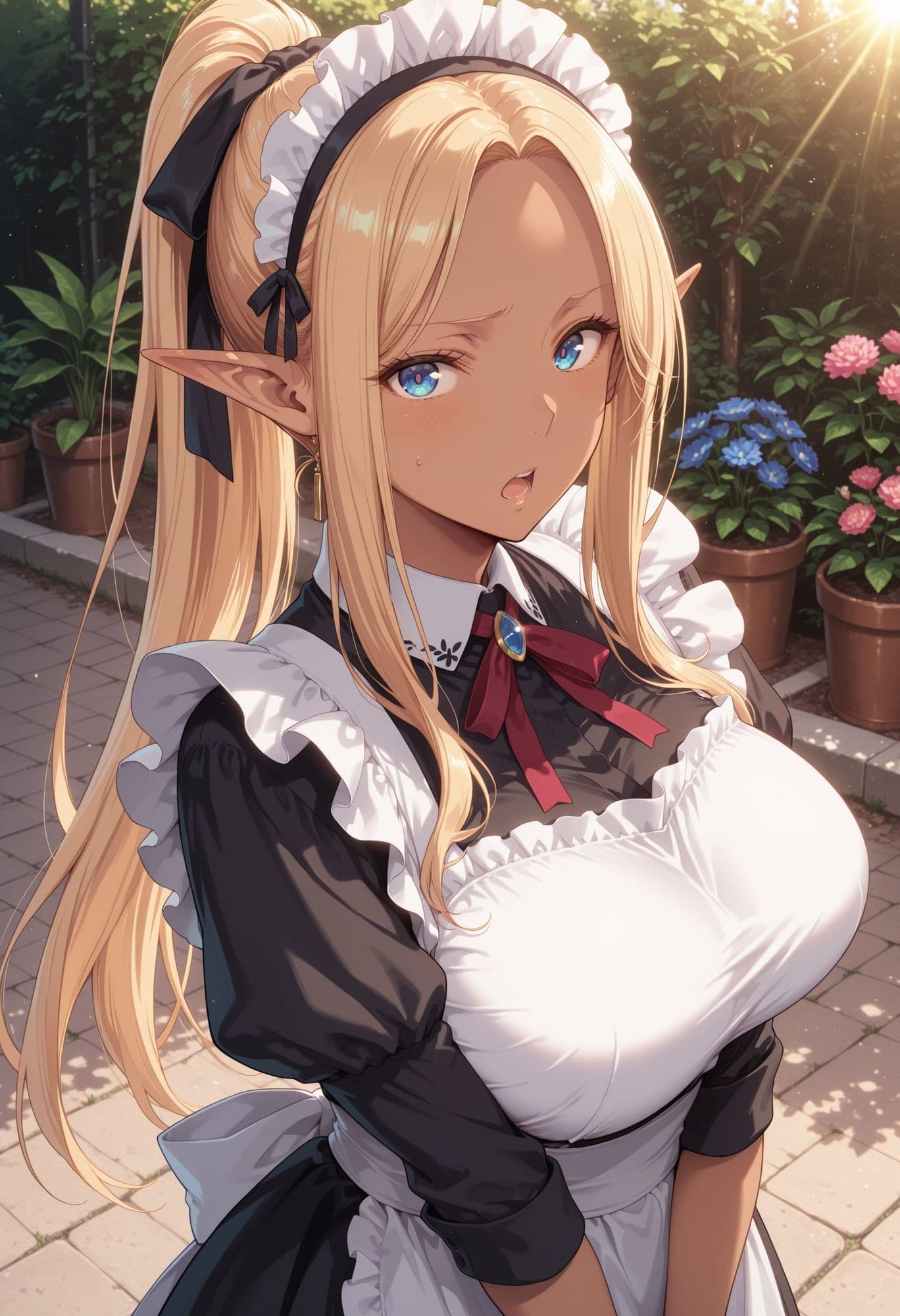 エルフのメイドさんの誘惑10 サンプル1