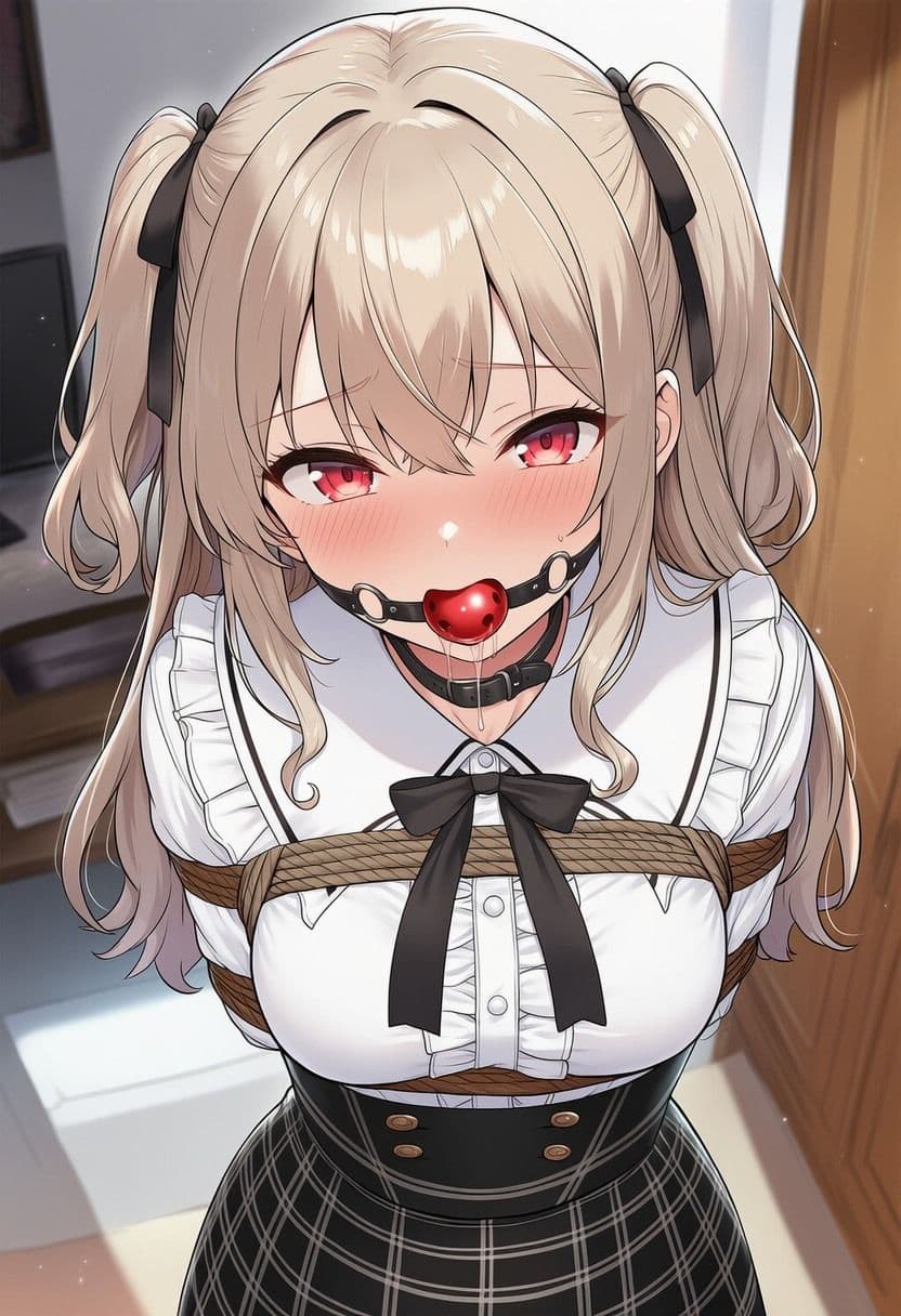 【音声付き】緊縛された女の子動画集 〜ボールギャグ編〜 サンプル2