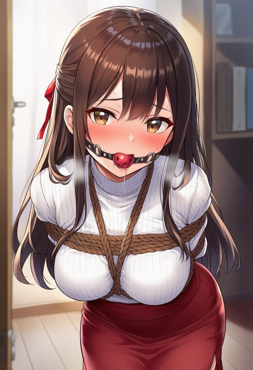 【音声付き】緊縛された女の子動画集 〜ボールギャグ編〜 サンプル3