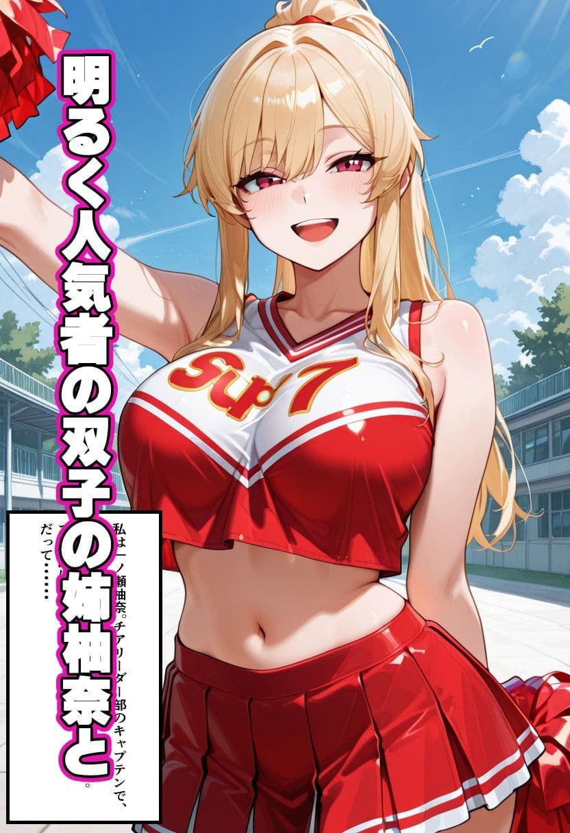 爆乳ギャル【チアリーダー部快楽堕ち】セリフ付きCG集 サンプル1