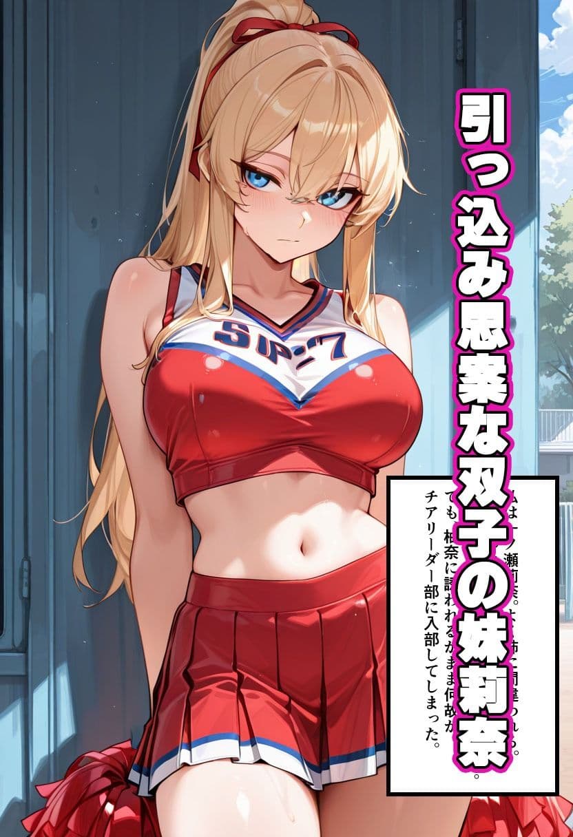 爆乳ギャル【チアリーダー部快楽堕ち】セリフ付きCG集 サンプル2