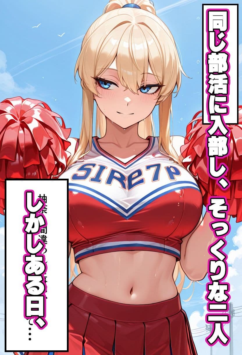 爆乳ギャル【チアリーダー部快楽堕ち】セリフ付きCG集 サンプル3