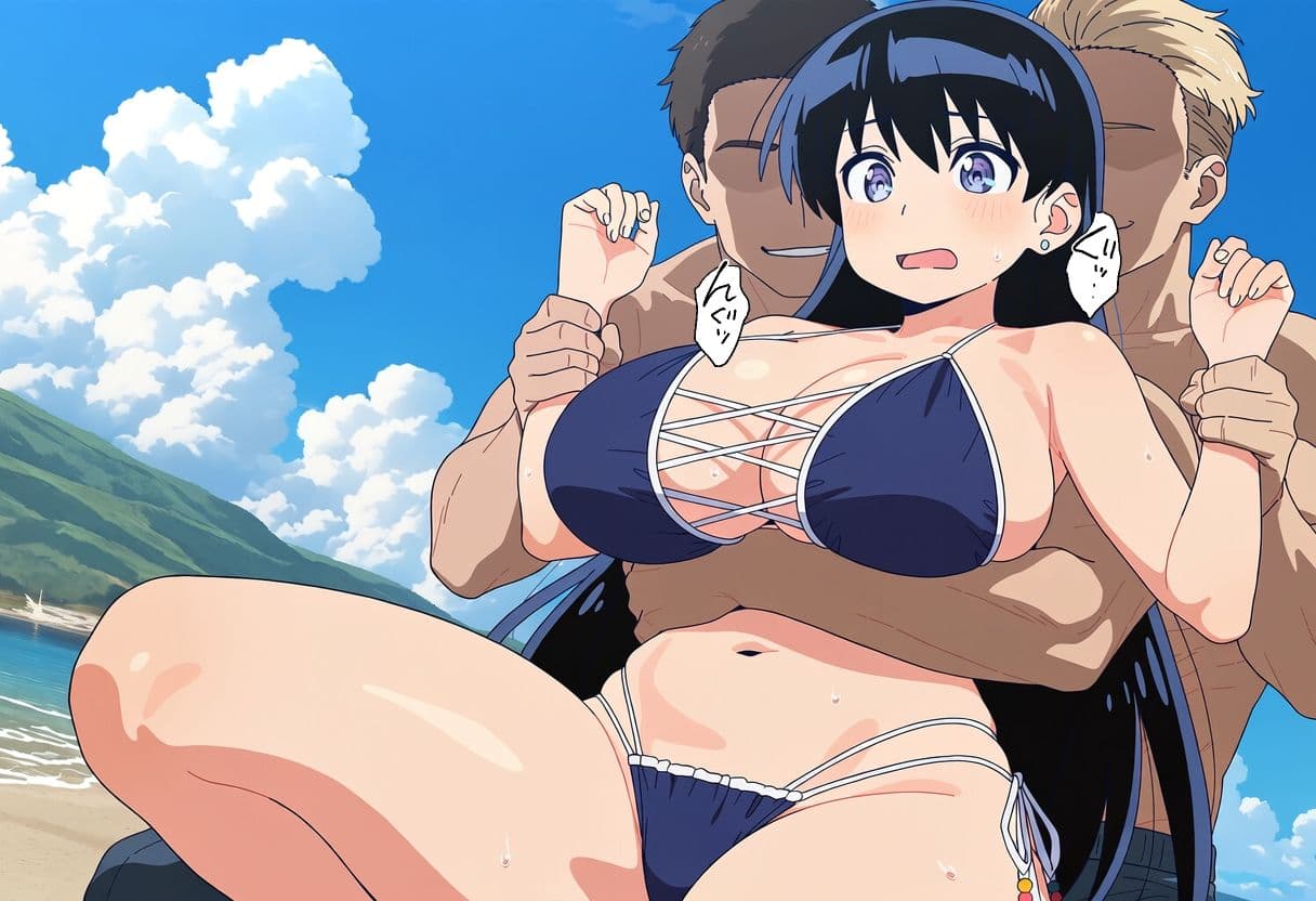水着の鉱物女子とラブラブエッチ＆NTRエッチ サンプル4