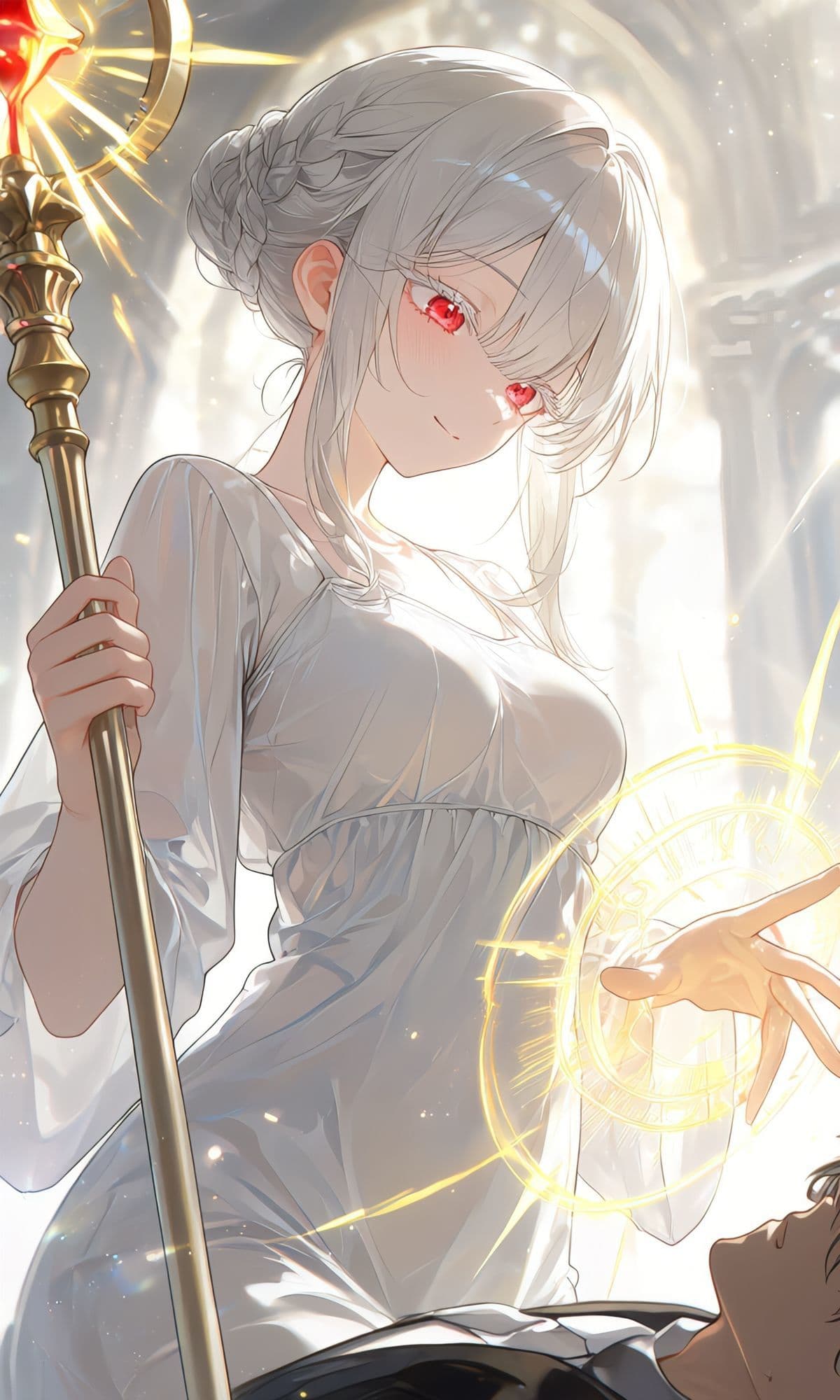 あっ！聖女が魔力切れだ！これは助けナイトだな！（騎士の義務感） サンプル1