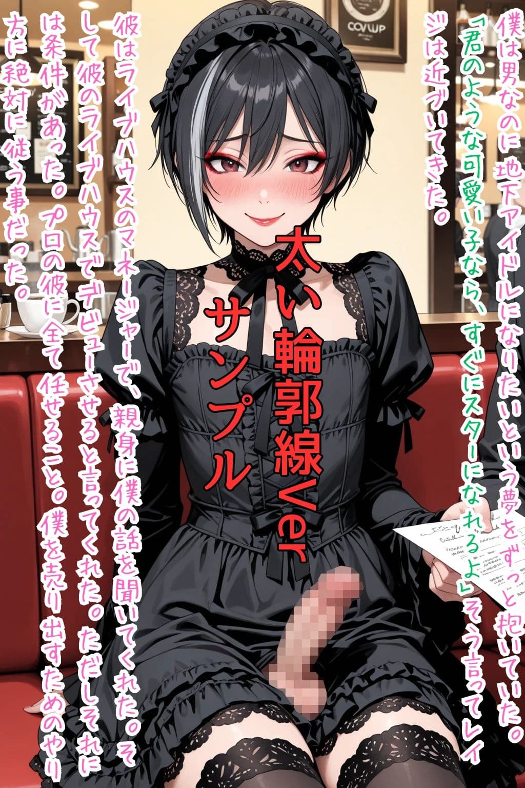 Sissy Captions Mな男の娘のシシーキャプション集9 地下アイドルの男の娘 夢を叶える代償に… 僕は彼の言いなりになった… サンプル2