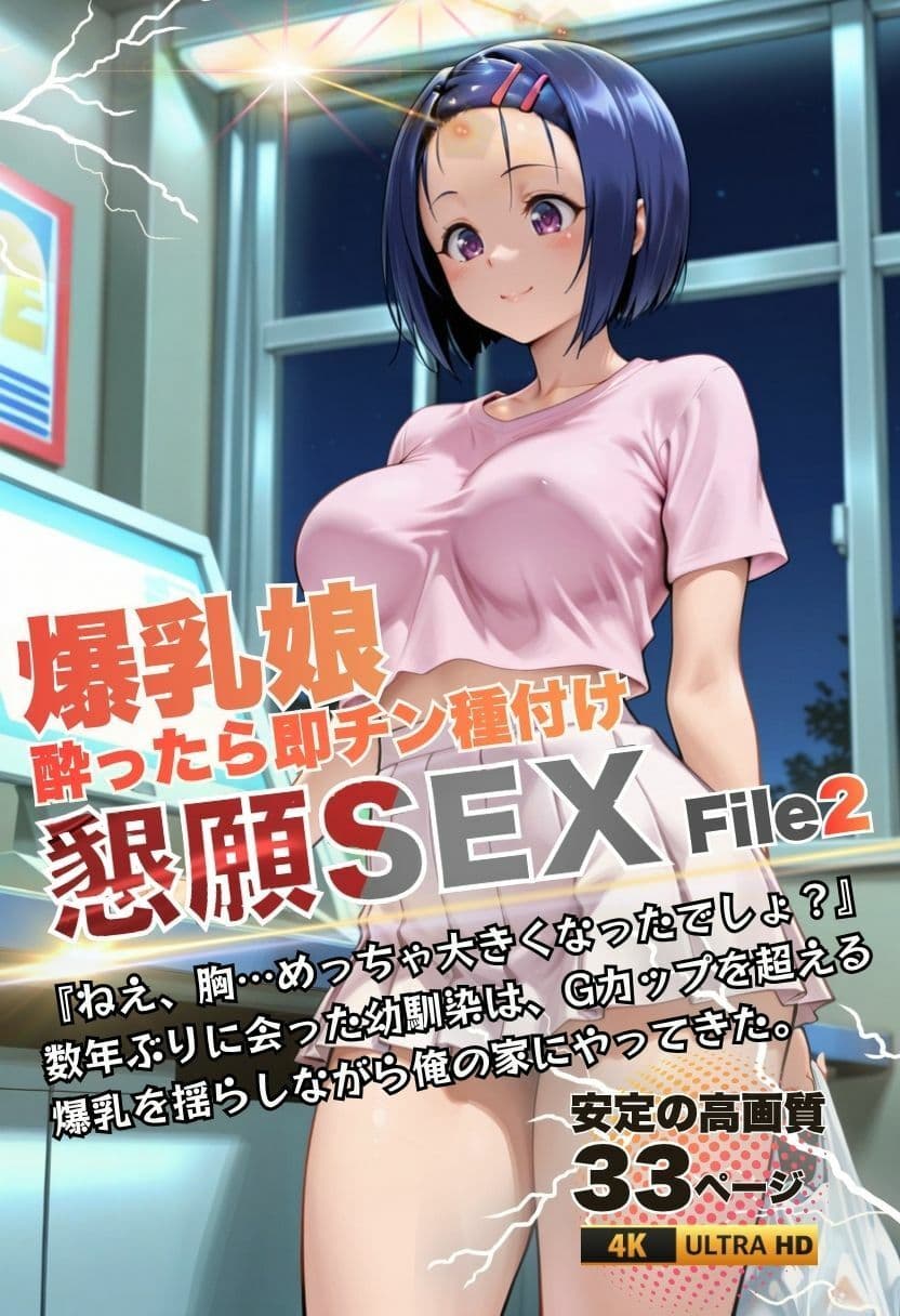 宅飲み爆乳娘 懇願SEX File1＆2 サンプル1