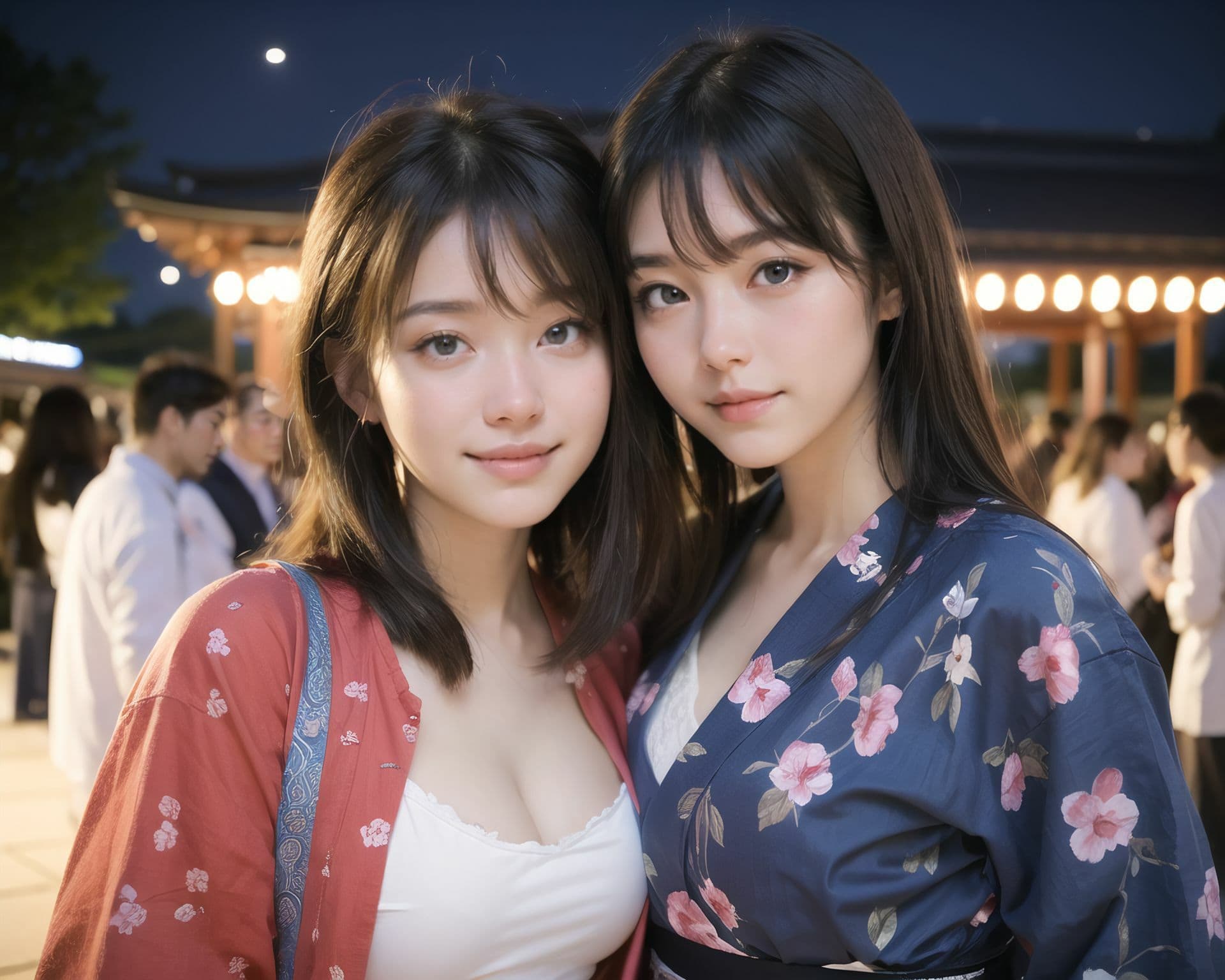 AI美少女写真集 素顔の RUNA - （7） 〜夜の提灯に溶ける、もうひとつの距離〜 サンプル7