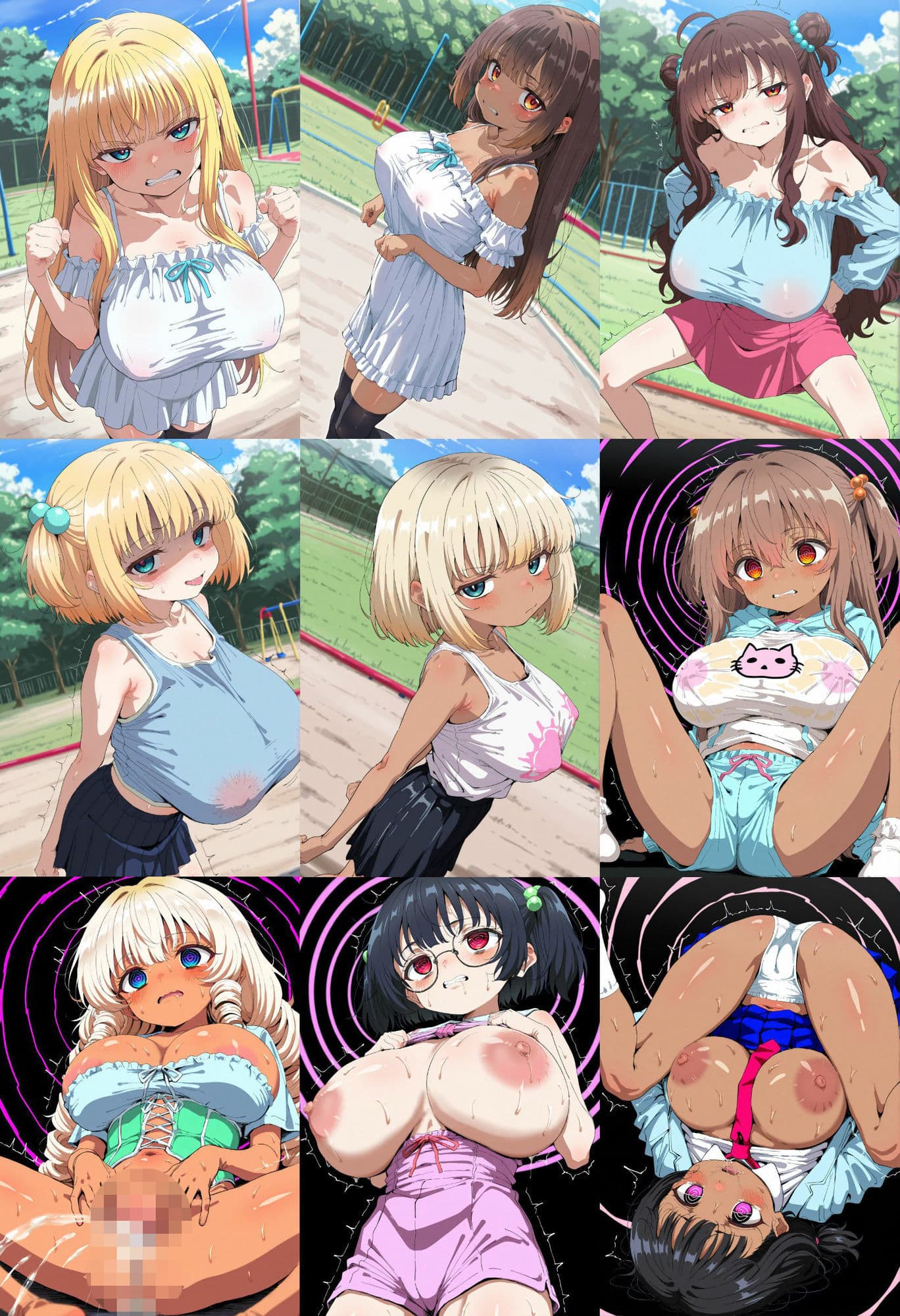 爆乳美少女の堕落 〜孕まされても終わらない恥辱の宴〜 たてっ！ サンプル1