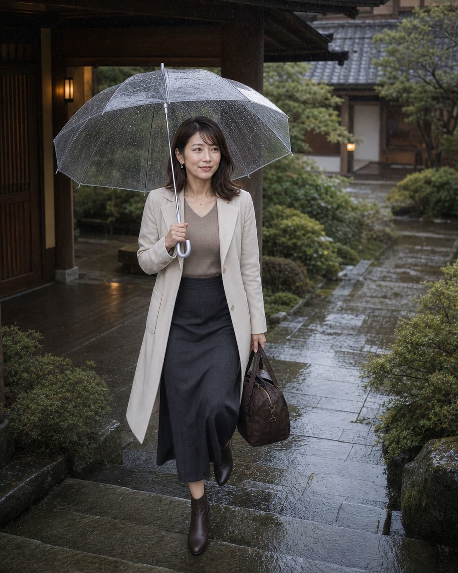 雨の温泉宿で、綾乃と。 サンプル1