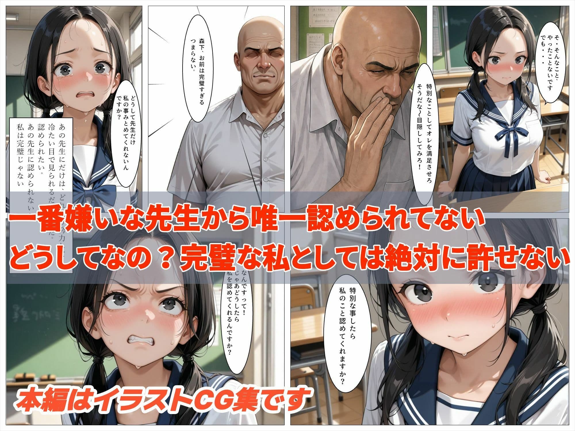 陰湿で傲慢な教師に、完璧な優等生が連続絶頂で調教される話 サンプル2
