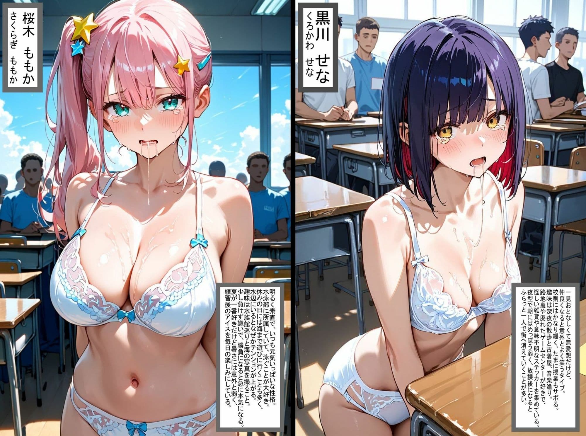 2人の狙われたJK 性奴●化計画（ももか・せな） サンプル1