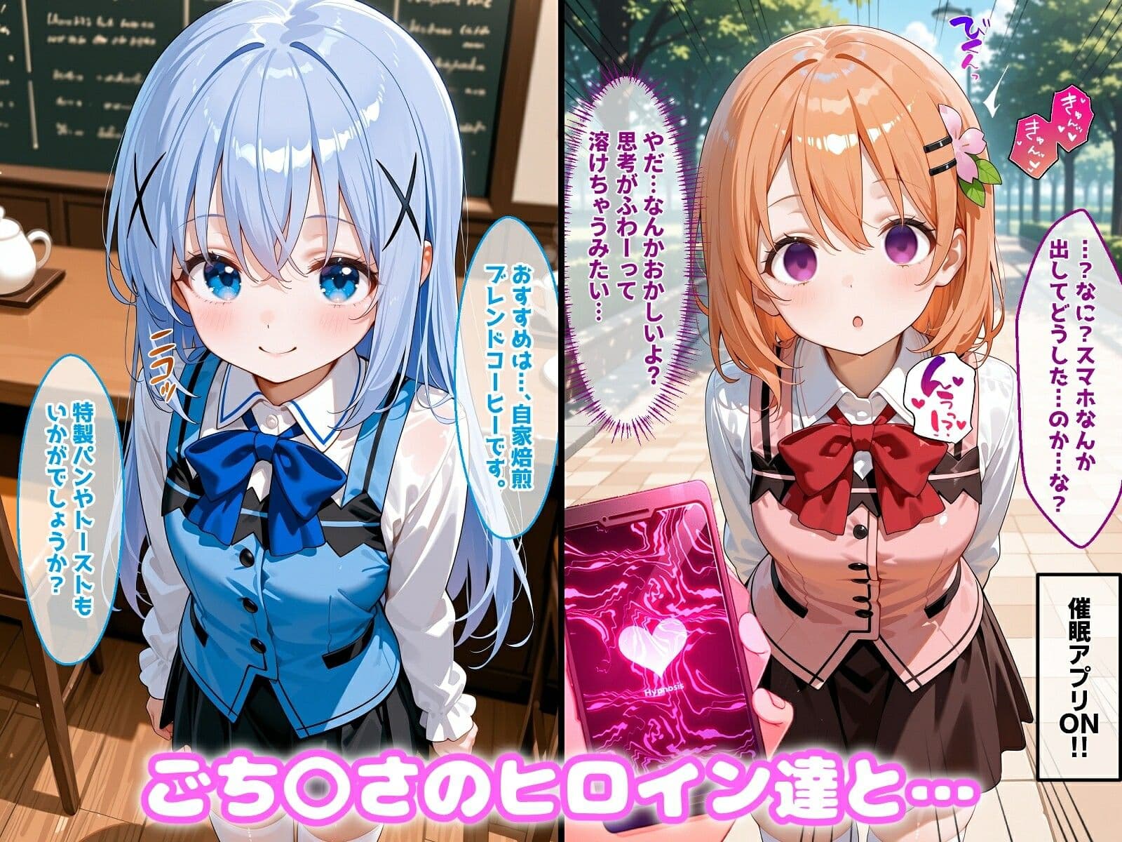 〇眠アプリで妊娠孕ませ  ごち〇さのヒロインたちと膣内射精えっちする話 サンプル1