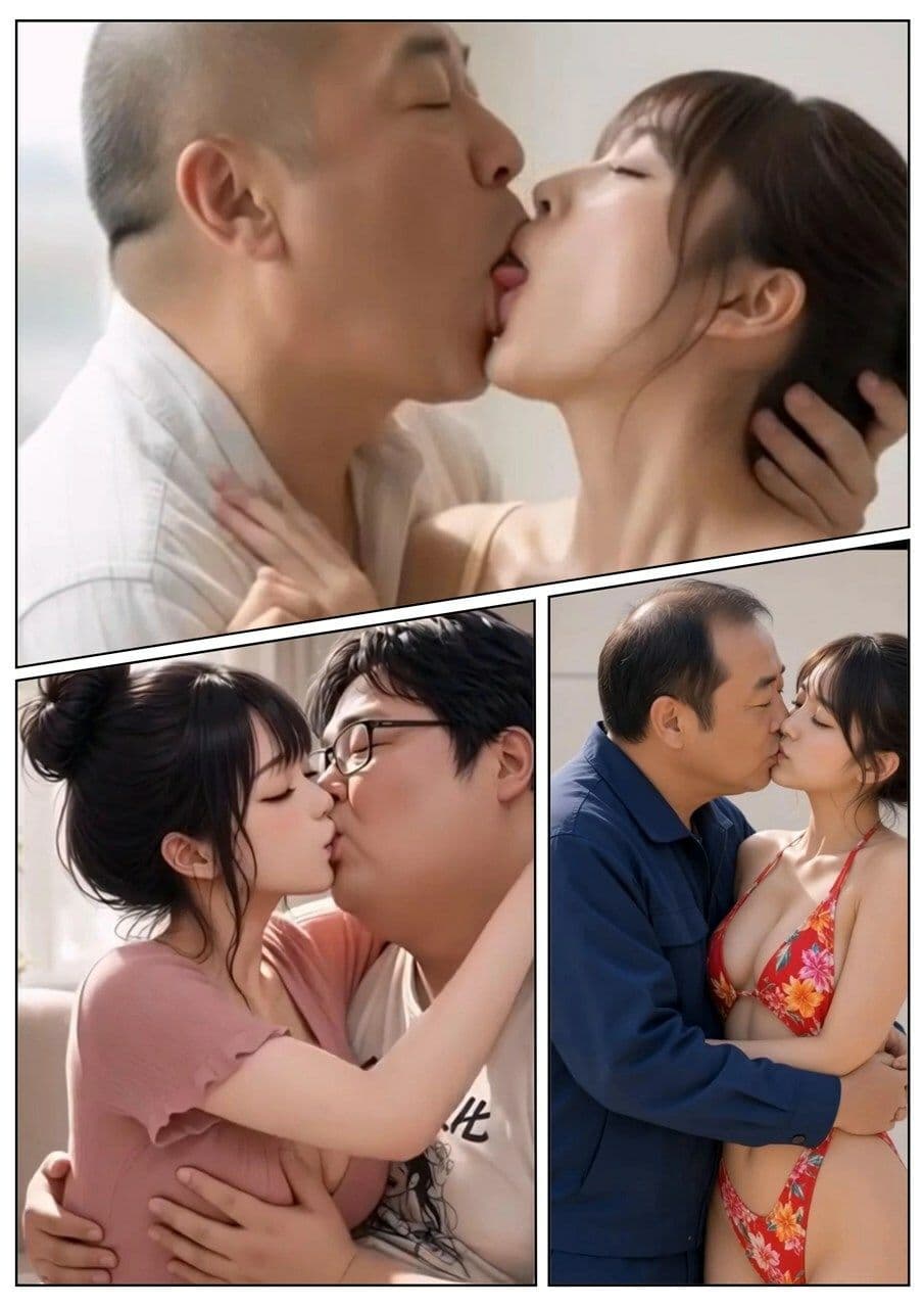 美女とおじさんのディープキス キス好き大集合♪6 サンプル2