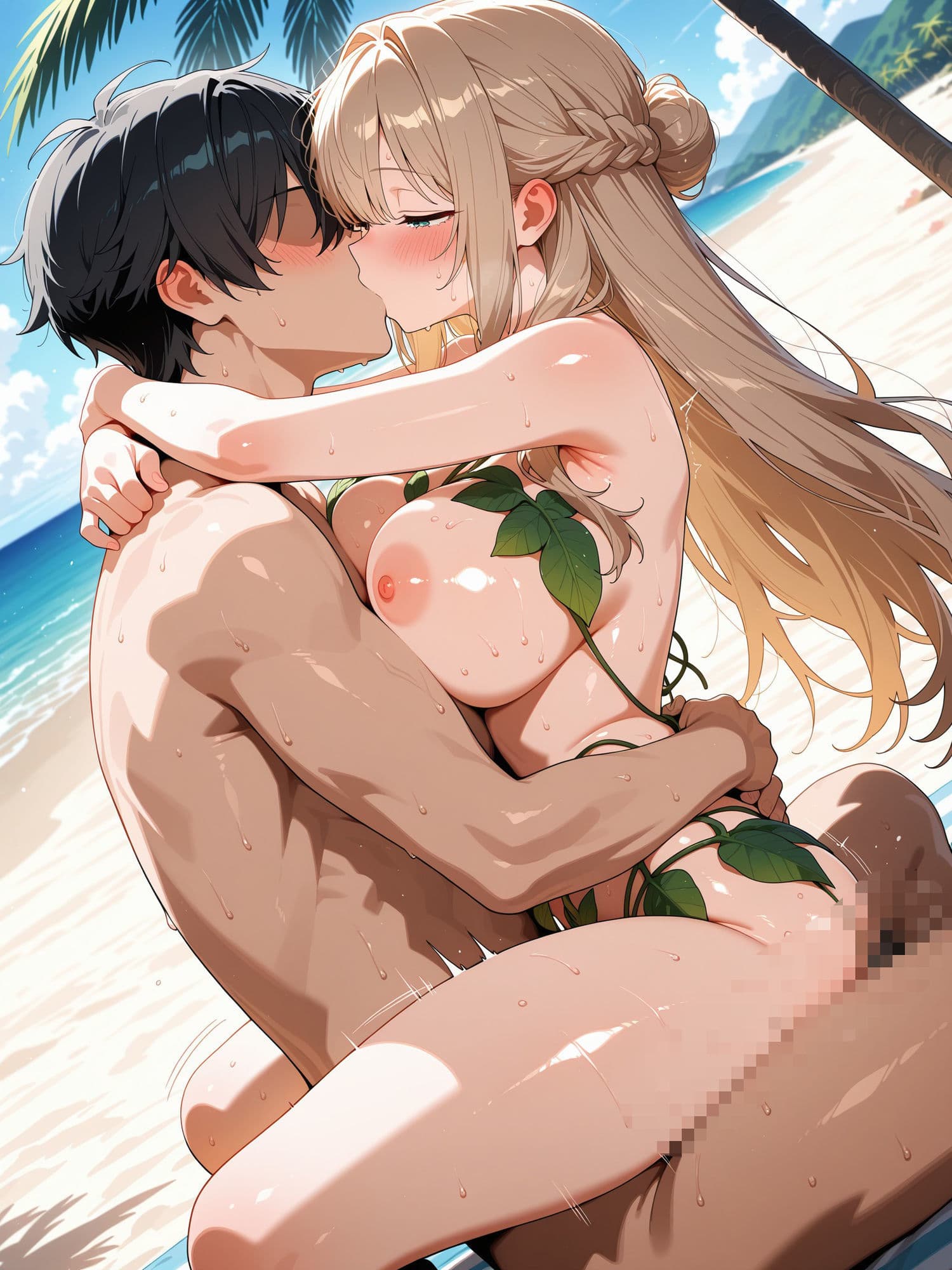 遭難したら種付けハーレム性活〜南の島で中出しセックス三昧〜【豪華CG500枚収録】 サンプル6