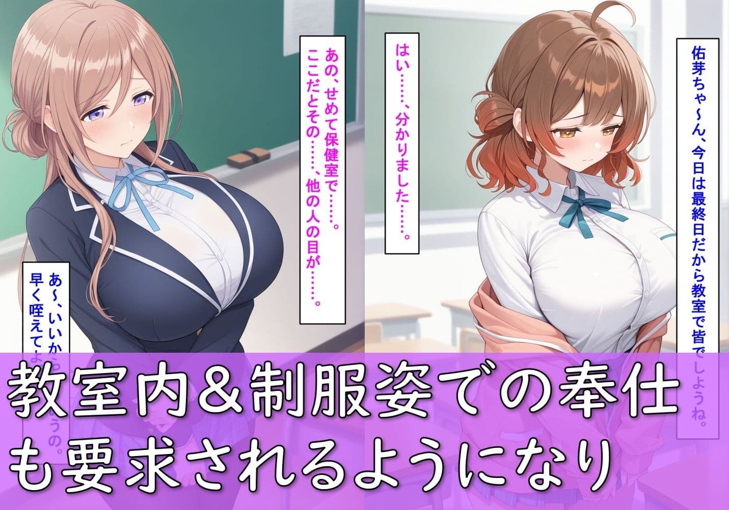 性処理委員_姫〇莉波＆花〇佑芽 サンプル6