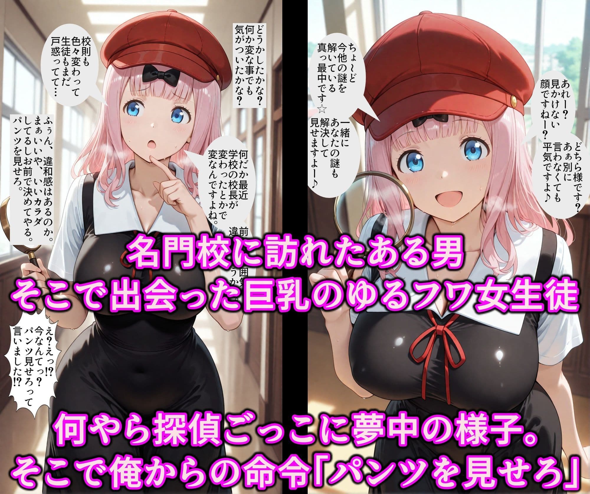 かぐや様達をエロ支配したい！！校則洗脳で生徒全員いいなり発情♪精子ベトベトでチンポ媚びる淫乱性奴 サンプル2