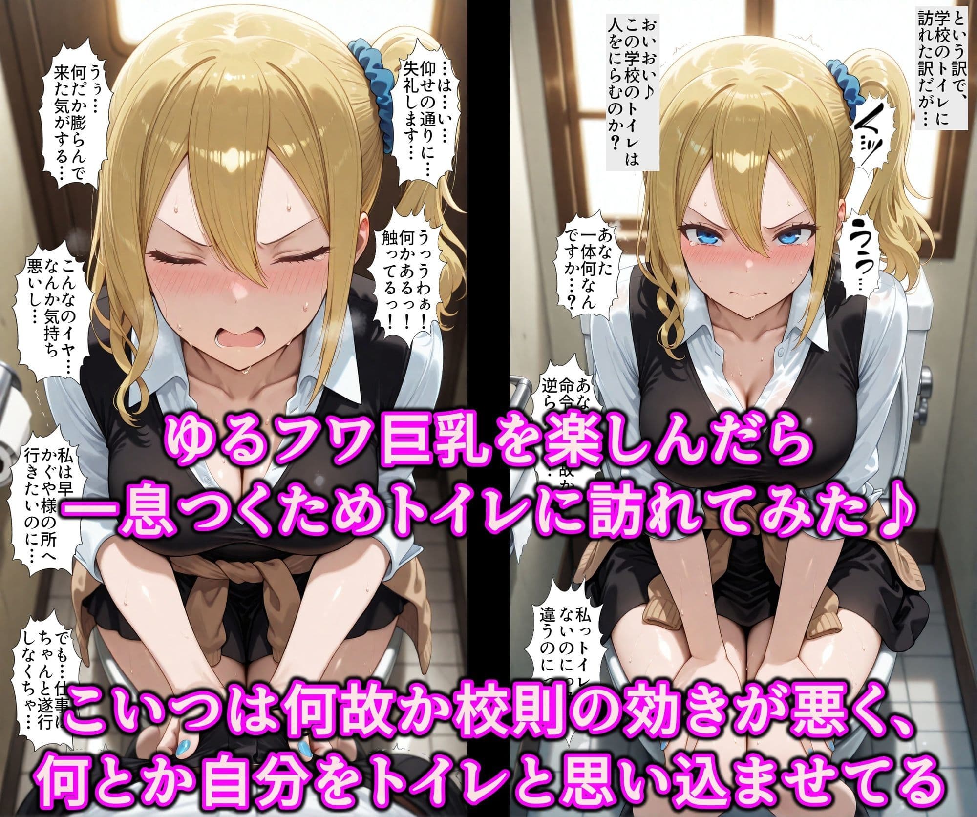 かぐや様達をエロ支配したい！！校則洗脳で生徒全員いいなり発情♪精子ベトベトでチンポ媚びる淫乱性奴 サンプル5