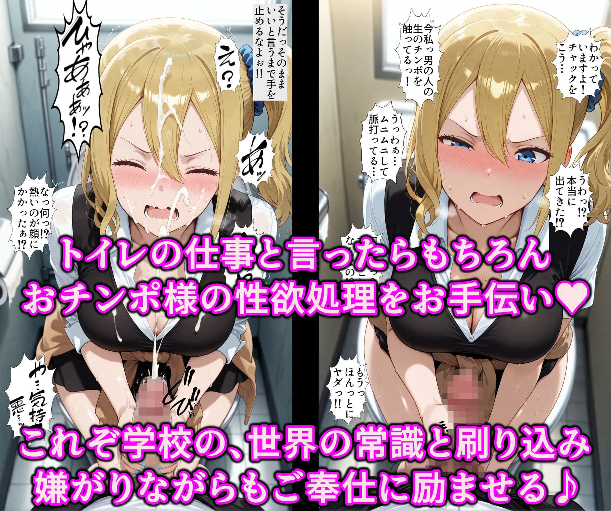 かぐや様達をエロ支配したい！！校則洗脳で生徒全員いいなり発情♪精子ベトベトでチンポ媚びる淫乱性奴 サンプル6