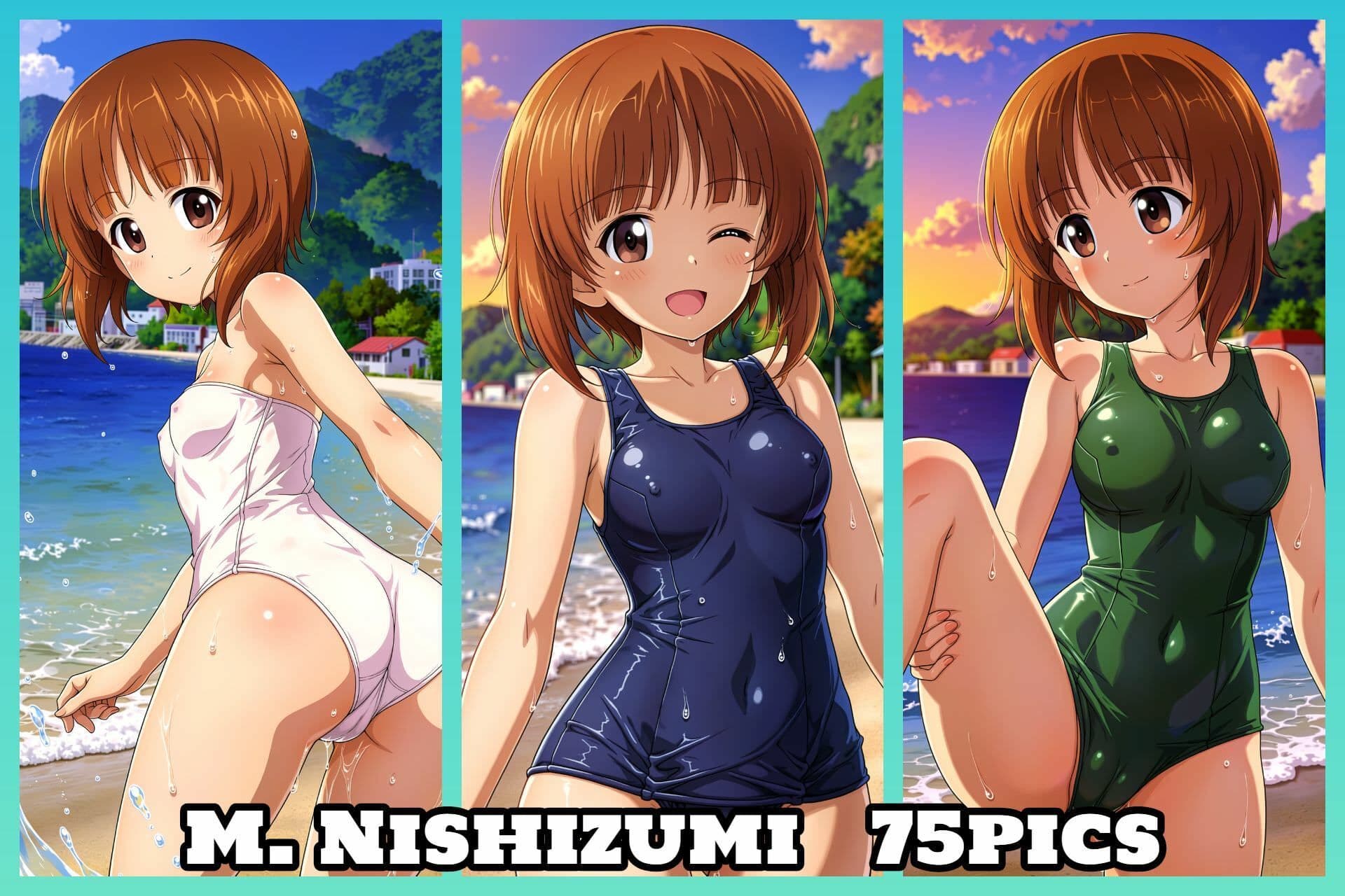 Girls und Swimwear あんこうチーム編 サンプル2