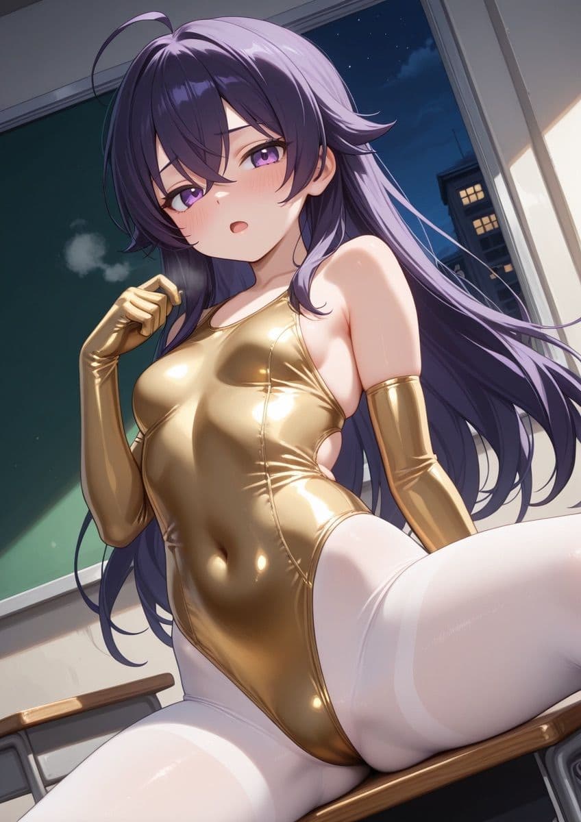 水着タイツの女の子が学校で誘惑するやつ 1 サンプル4