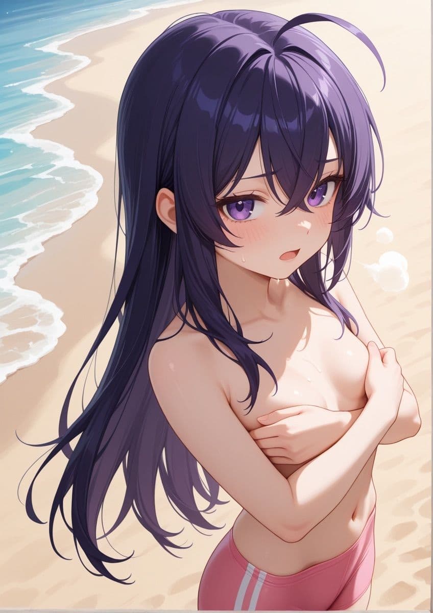 ビーチで女の子が男水着チャレンジするやつ 1 サンプル6