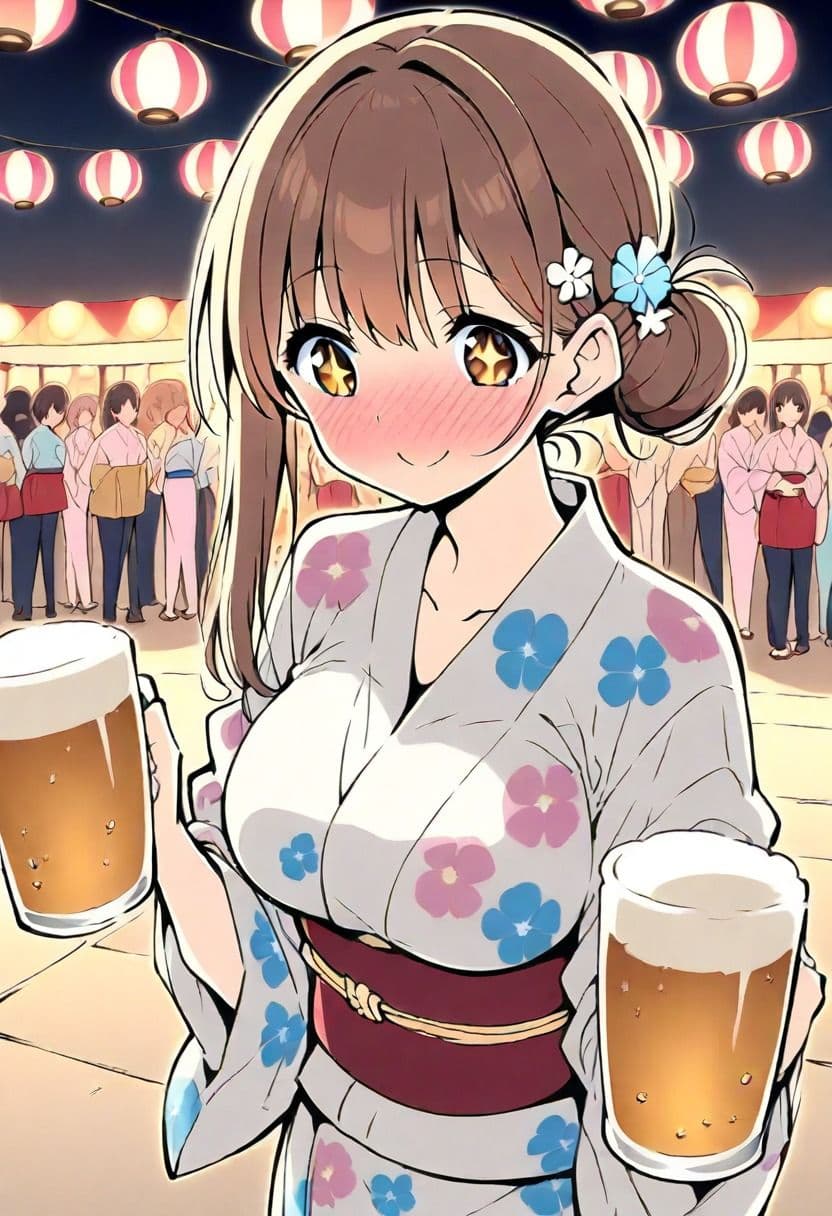 おしよわブースターパック2 - 浴衣｜押しに弱いOLの「浴衣で夏祭り」ストーリーイラスト集【R-18】 サンプル3