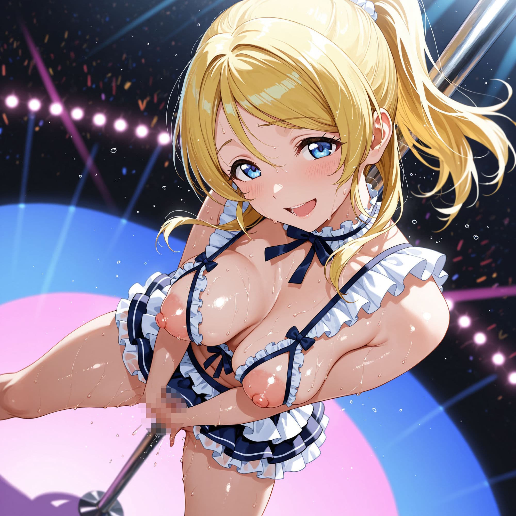 恥ジライブ！！ ポールダンス 穂○果・絵○・こ○り サンプル5