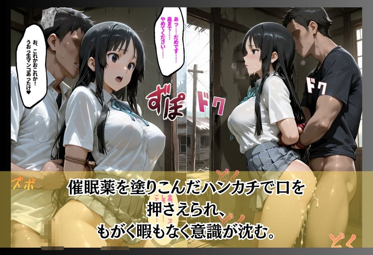 催●薬を染み込ませたハンカチで痴●魔に襲われる サンプル2