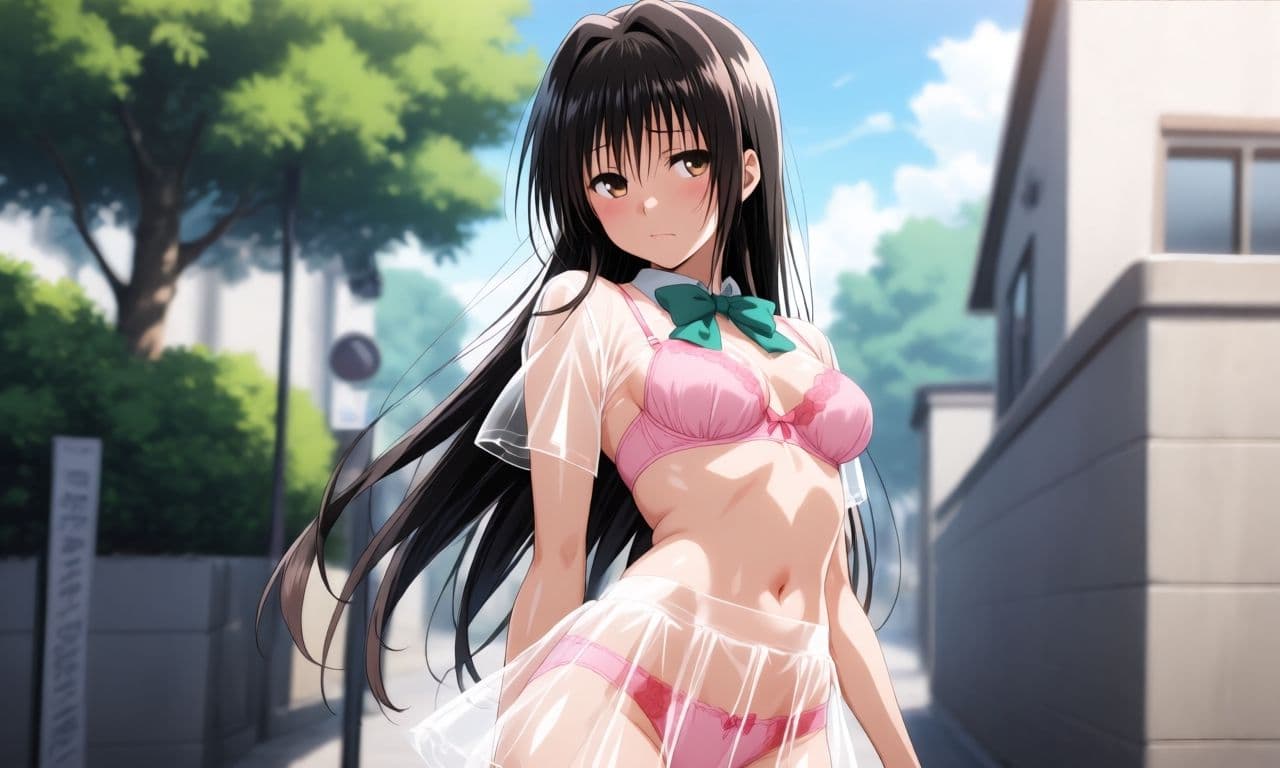 古〇川唯  スケスケセーラー服でHな日常 サンプル1