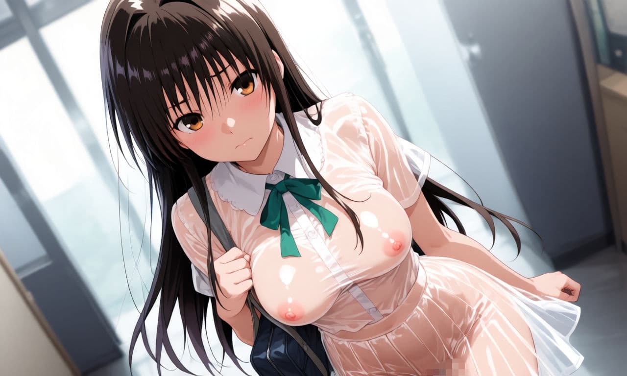 古〇川唯  スケスケセーラー服でHな日常 サンプル2