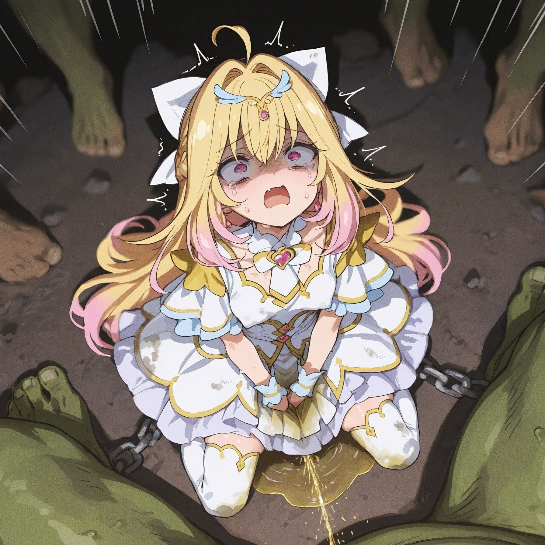 【森亜るるか】 淫獄陥落悪堕 〜純潔の魔法少女がオークの肉便器へと堕ちる二段変身レ●プ〜 サンプル1