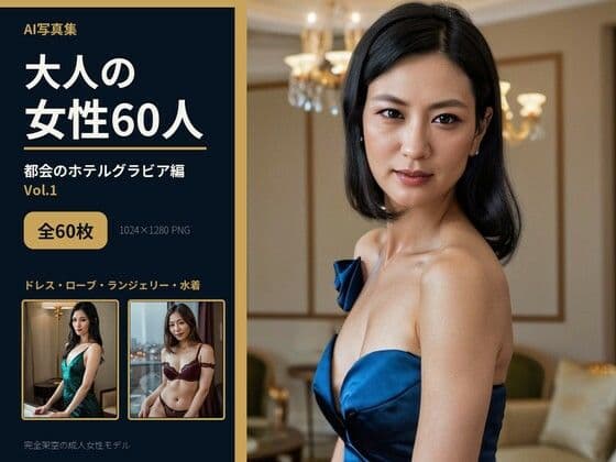 AI写真集 大人の女性60人 都会のホテルグラビア編 Vol.1