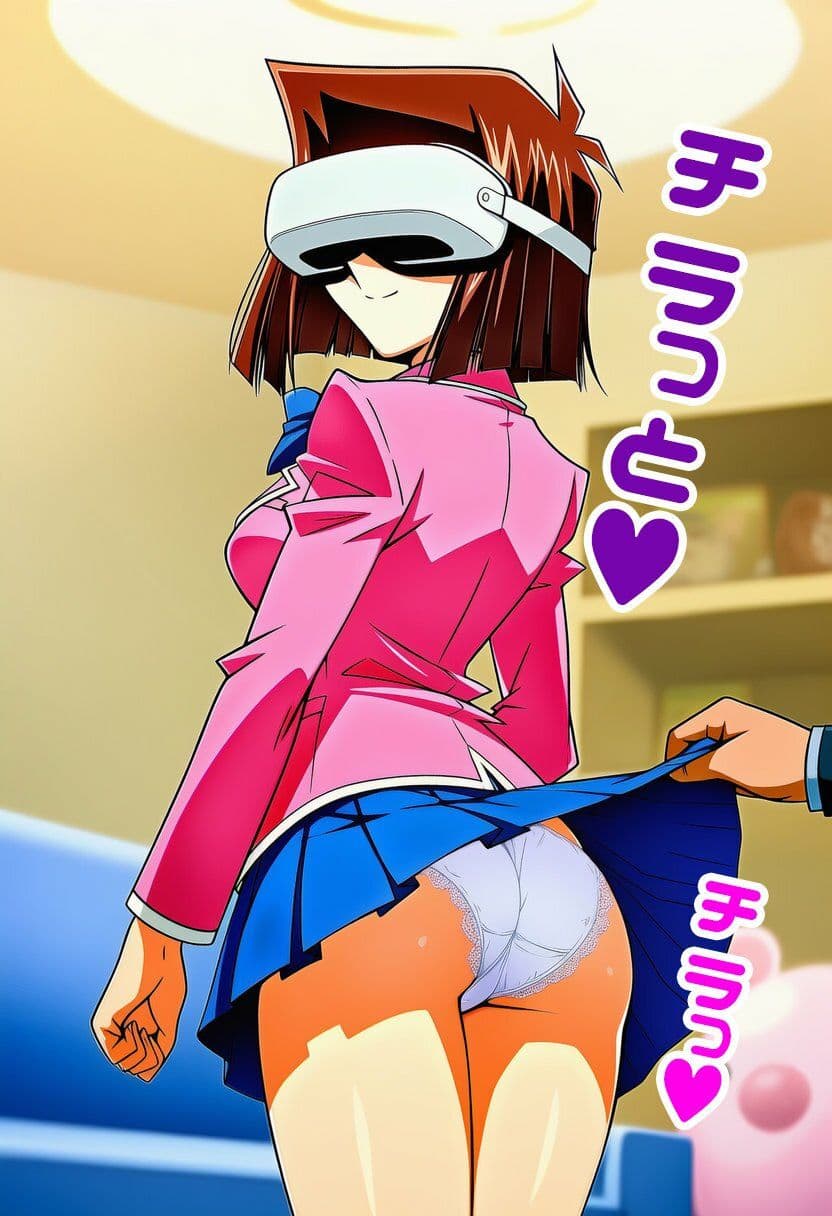真崎杏子ちゃんがVR中にパンチラ盗撮されまくる サンプル7