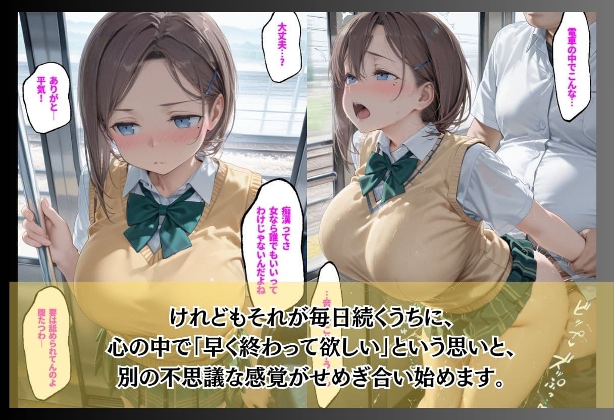 満員電車で毎日触られるJK/無口な彼女の初めての部屋/なんでもアリのバイトで変わっていく少女  普通の女の子が静かに壊れていく3本立て サンプル2