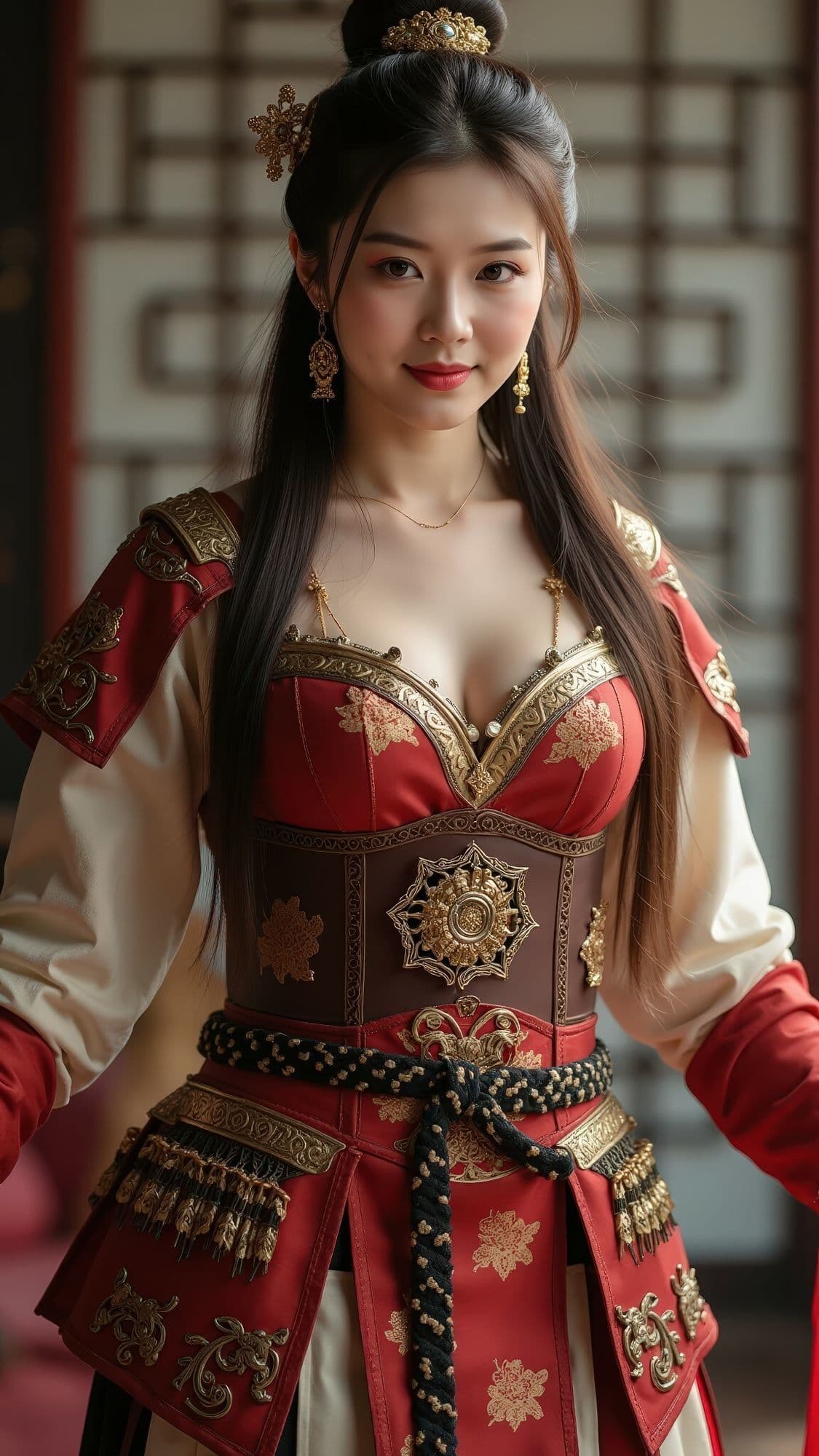 【AI実写】古代中国女将軍下着写真集Vol.1 サンプル7