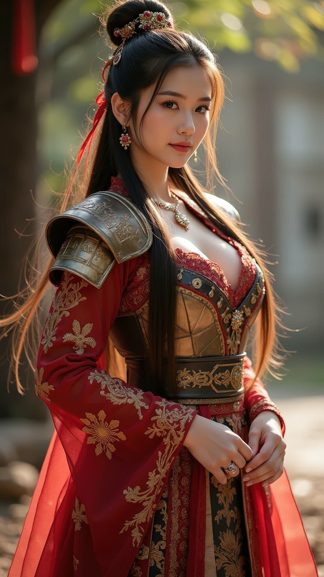 【AI実写】古代中国女将軍下着写真集Vol.1 サンプル10
