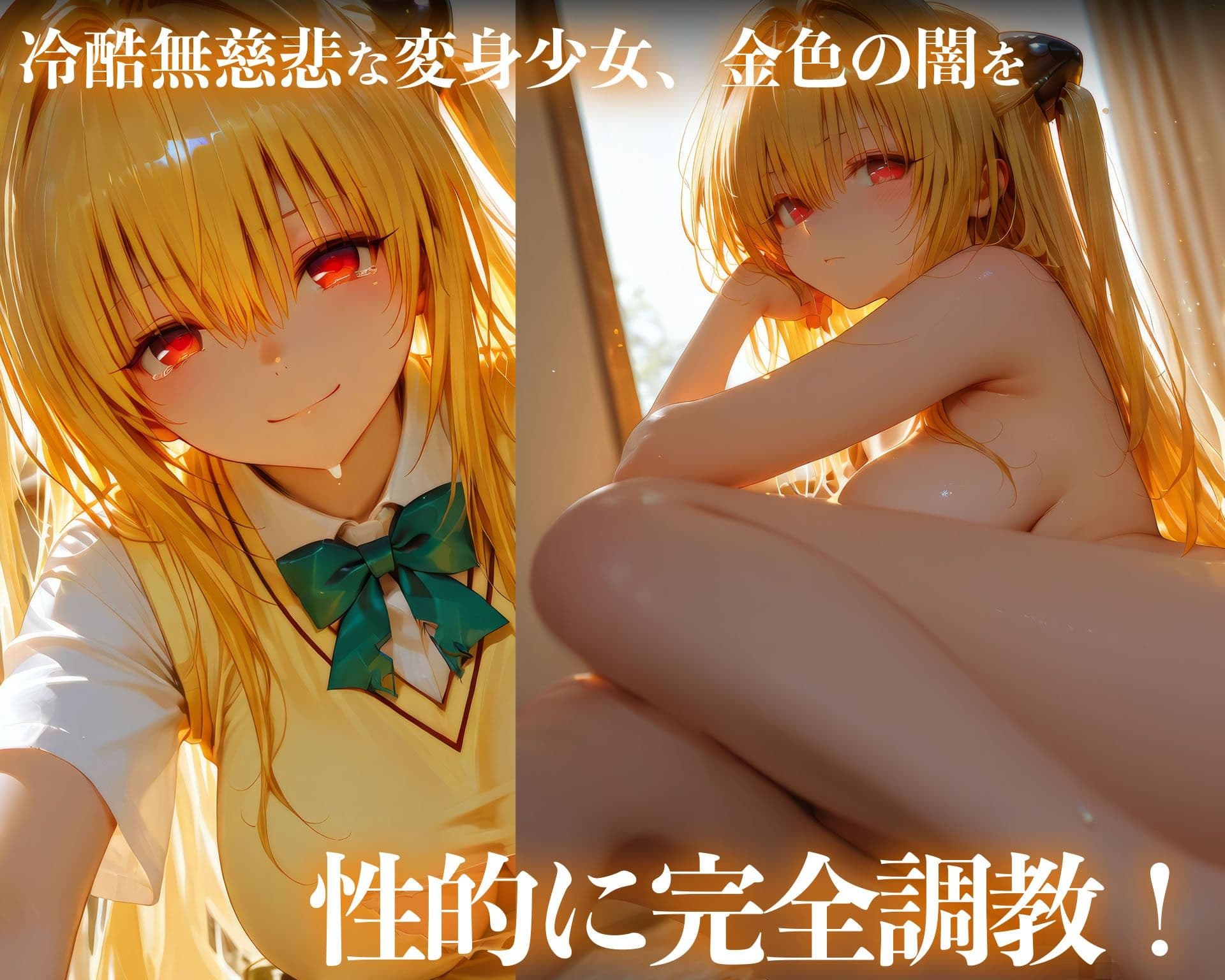 【イラスト＋アニメ付き】金色の闇、服従！冷酷な変身少女肉便器調教記録録 〜ヤミの極上おま●こ24時間搾精耐久〜 サンプル2