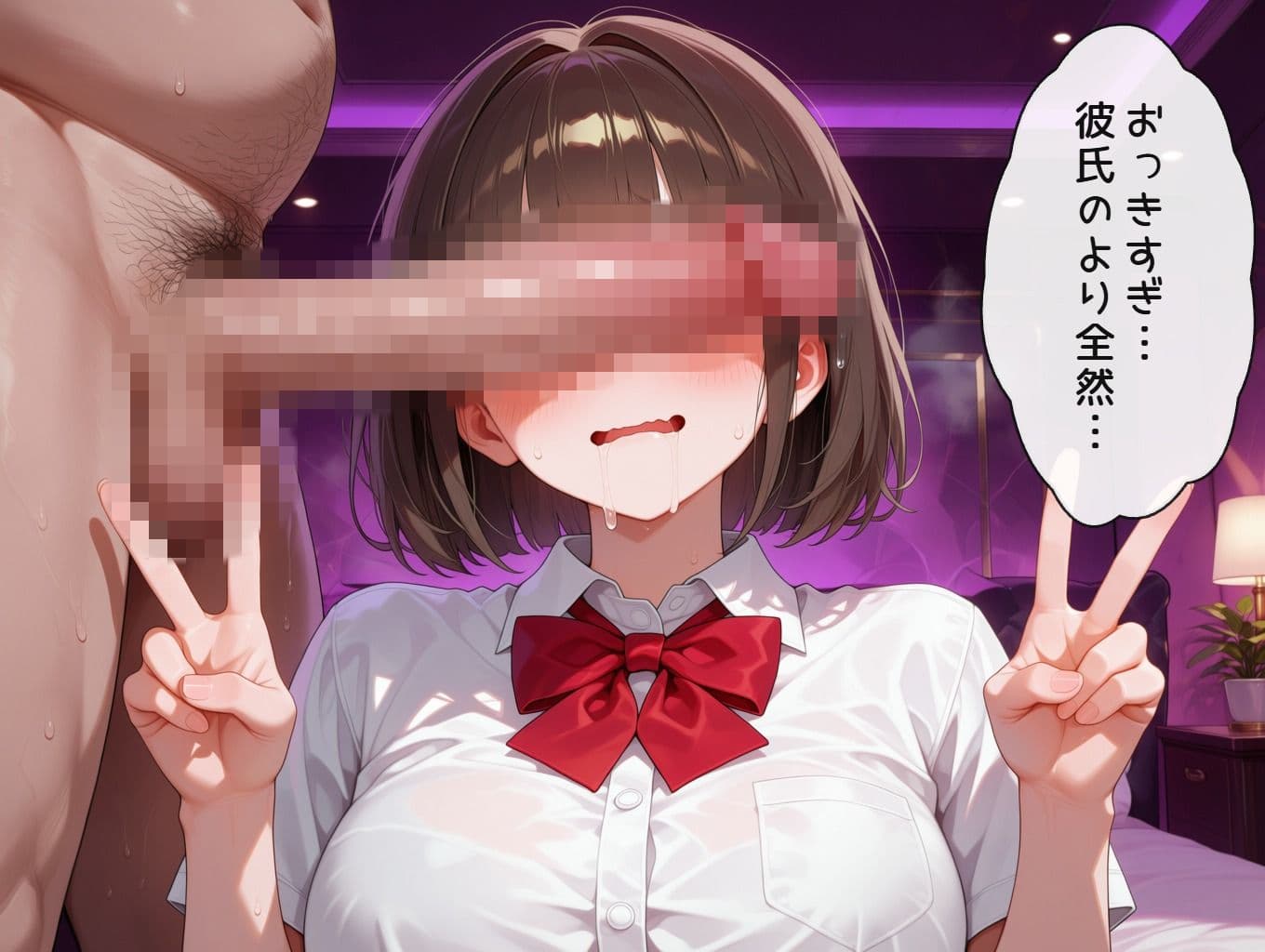 彼氏持ちの巨乳裏垢女子校生が快楽調教されてNTRされる話 サンプル4