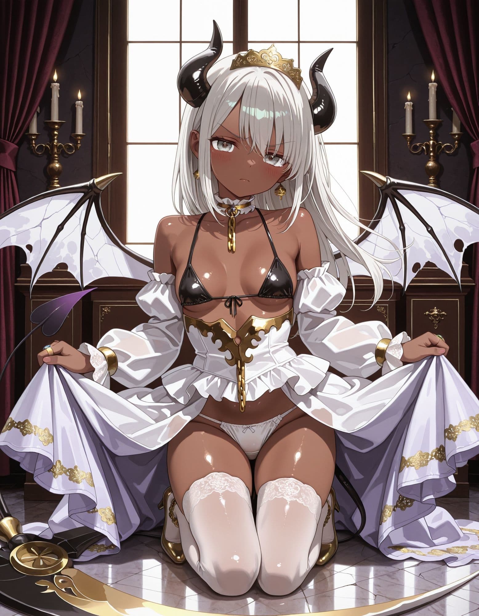 サキュバスコスでパンチラ サンプル5