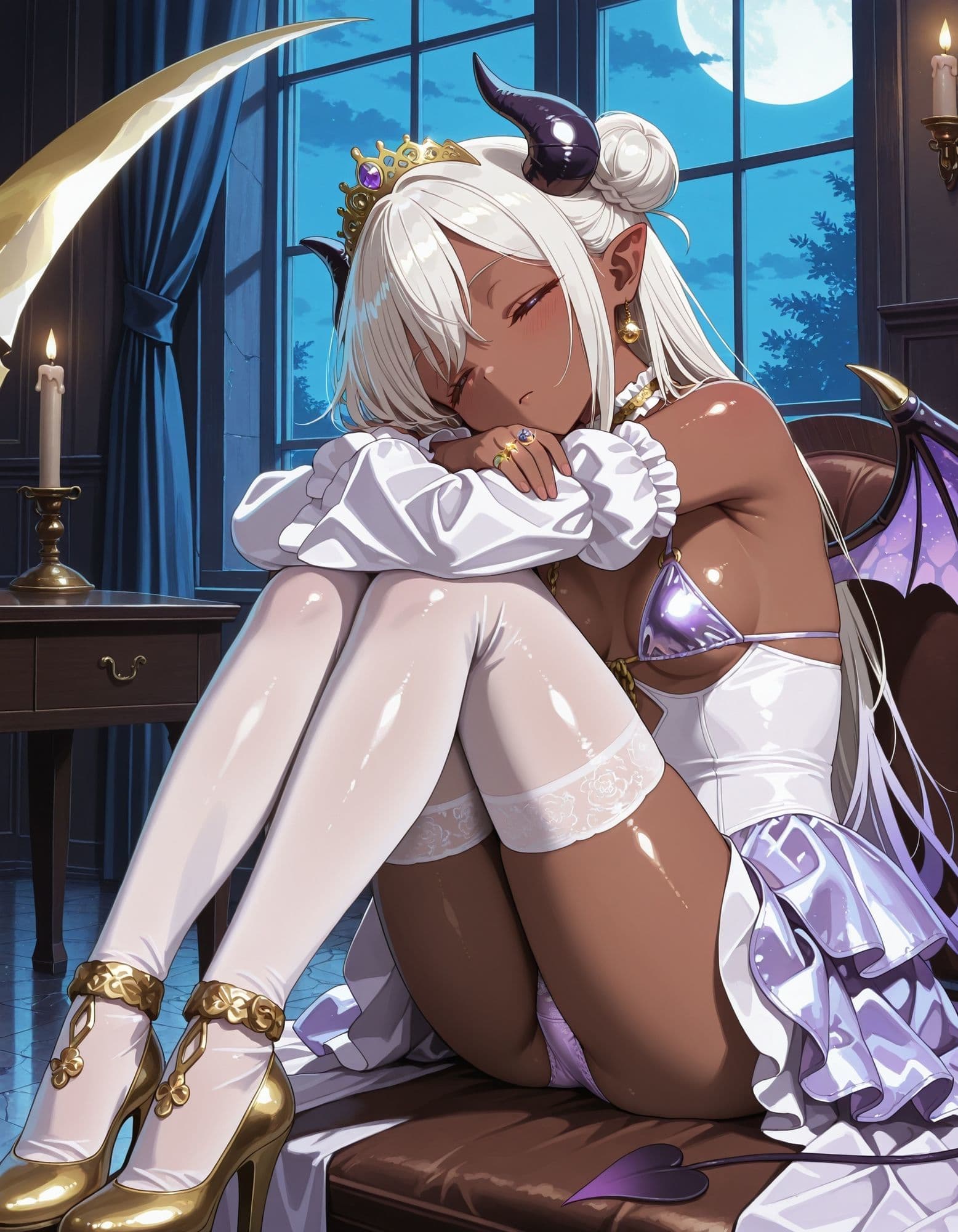 サキュバスコスでパンチラ サンプル7