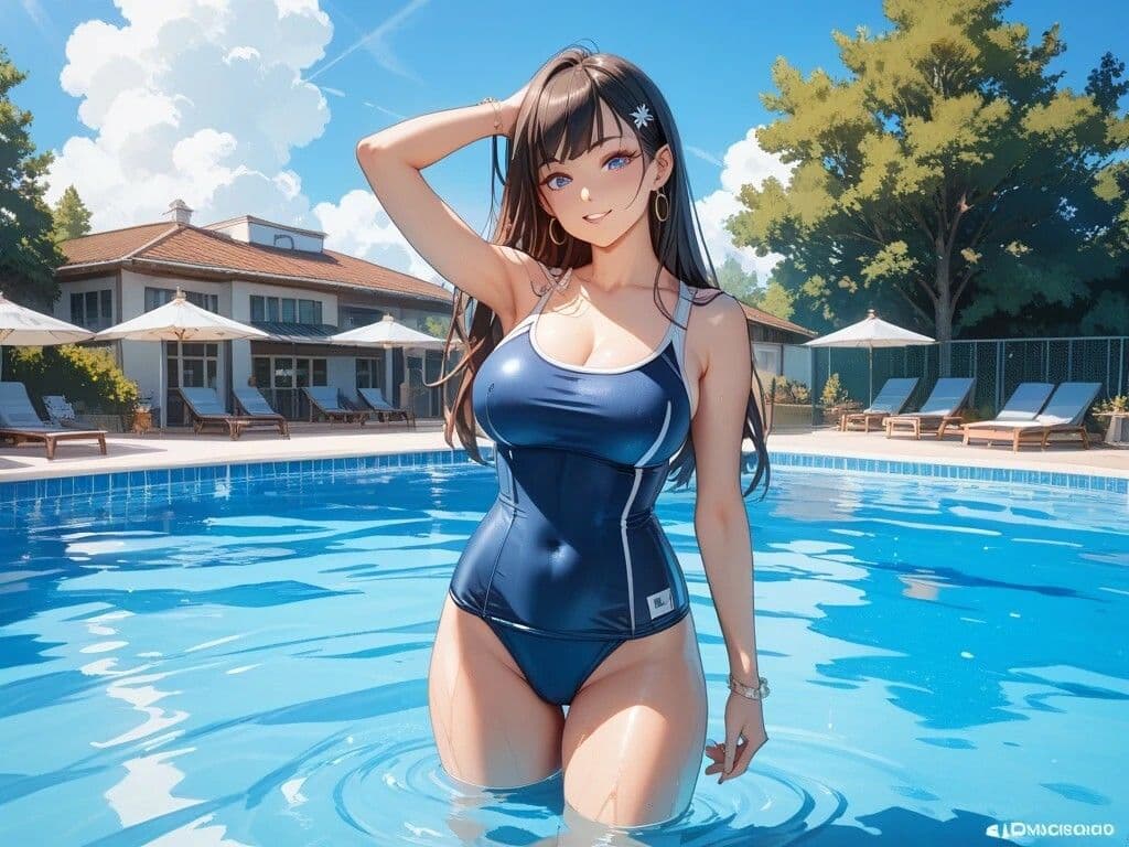 料亭看板娘と水着美女と宮殿を訪れる美女 サンプル4