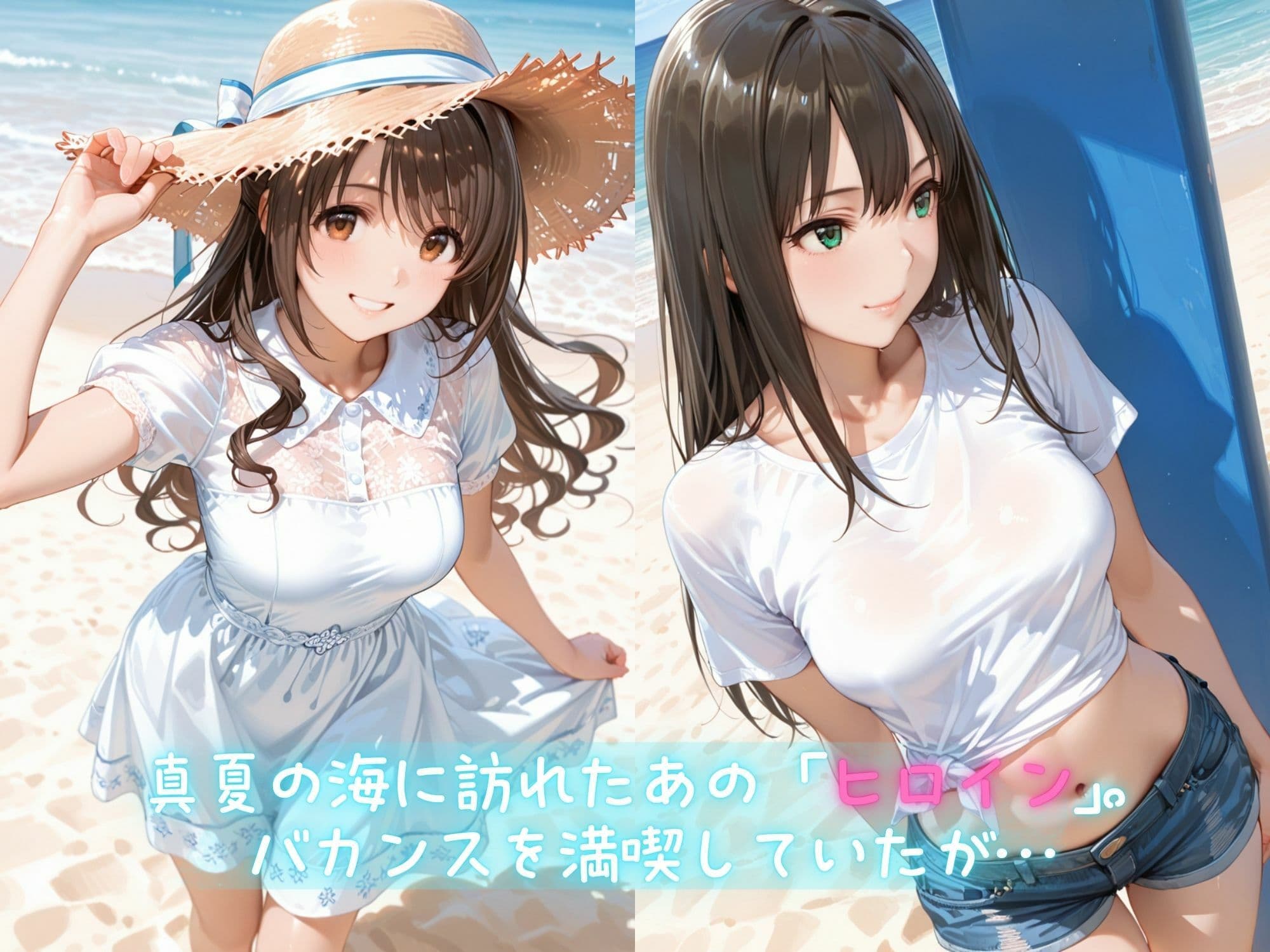 メス堕ちヒロイン  〜 り●＆う●き 夏の海編 〜 サンプル1