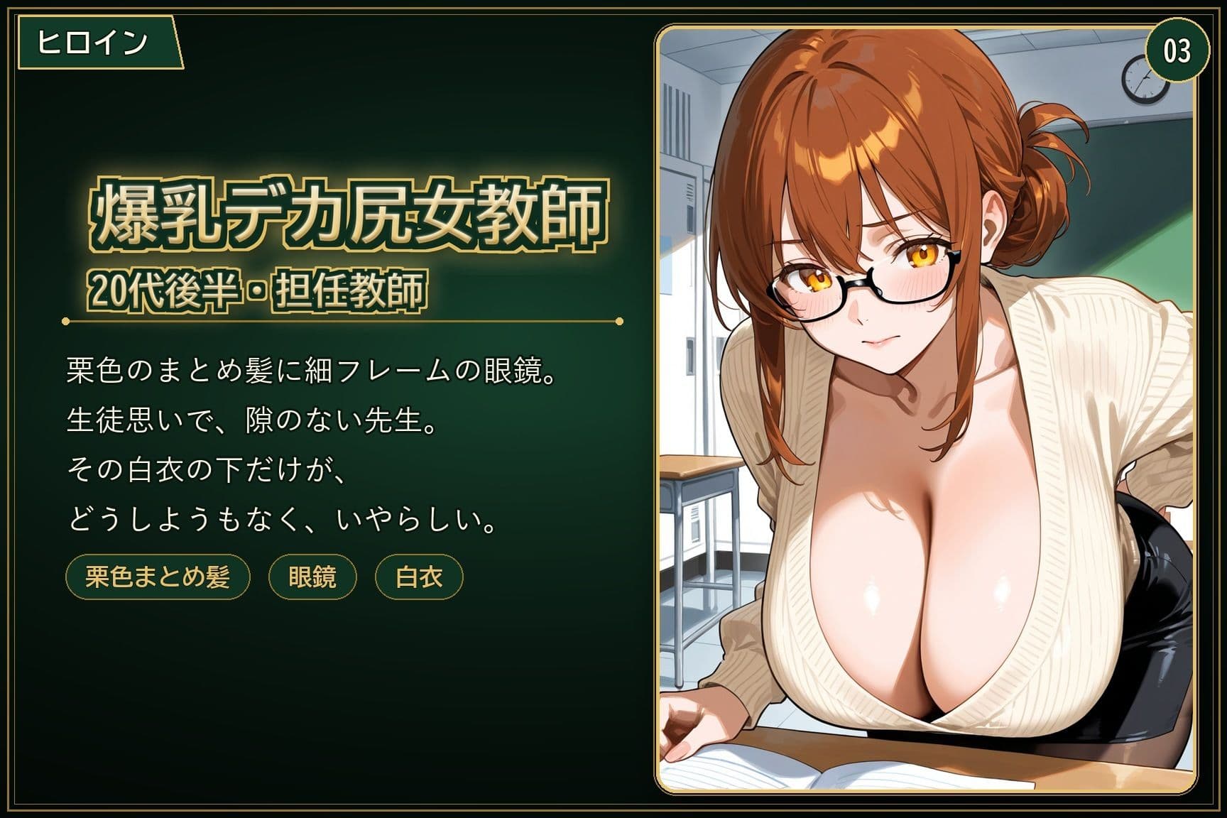 爆乳デカ尻女教師、密着POVで教え子に潮吹き乱れ中出しされまくる放課後 サンプル3