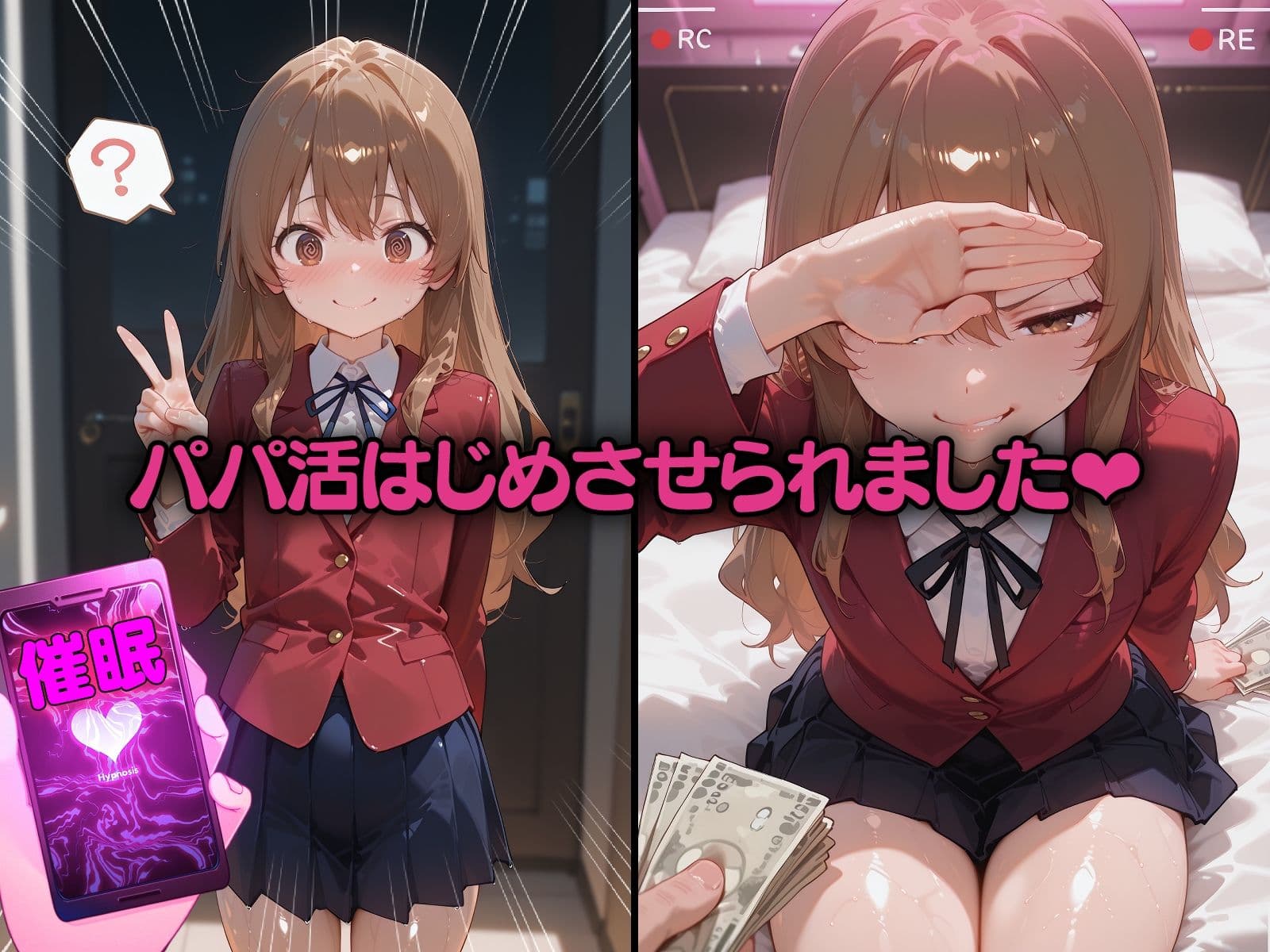 ポンコツ美少女3人と催●で強●パパ活 無職ニートおじさん大暴れ！ サンプル1