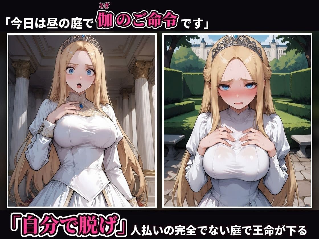 【4K・セリフ有】王に羞恥調教された姫が落城の日に敵兵の中出し輪●で堕ちるまで〜気高き妾姫・ソフィア編〜 サンプル4