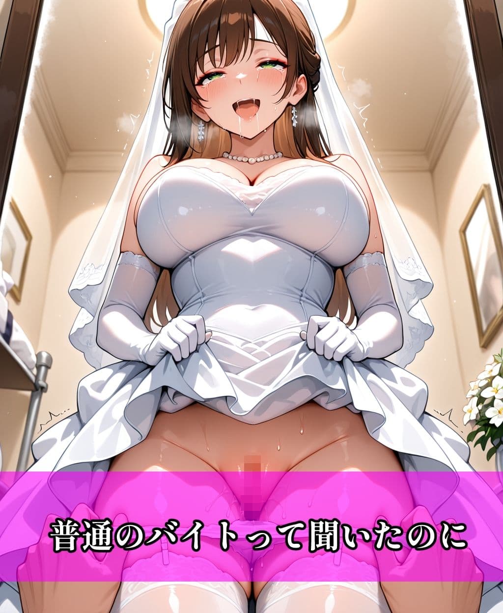 美人OLがドレスモデルでバイトしたらつい中出しHしちゃった話 サンプル3