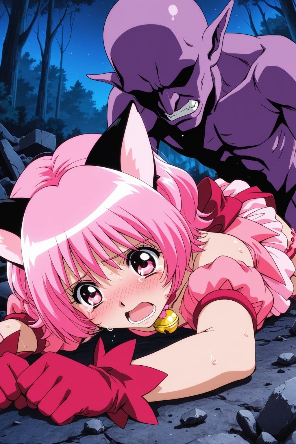 淫魔VS美少女ヒロイン〜ミュ○イチゴの敗北〜 サンプル4